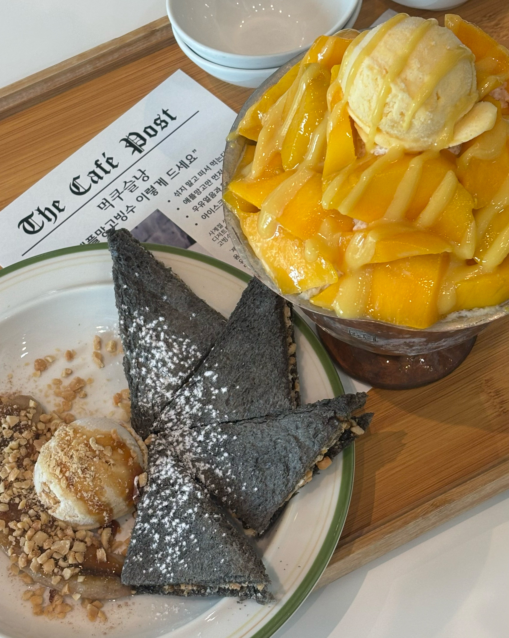 와 진짜 너무마싯네요.. 망고가 말이 안됩니당 !! - 제주 맛집 먹쿠슬낭카페