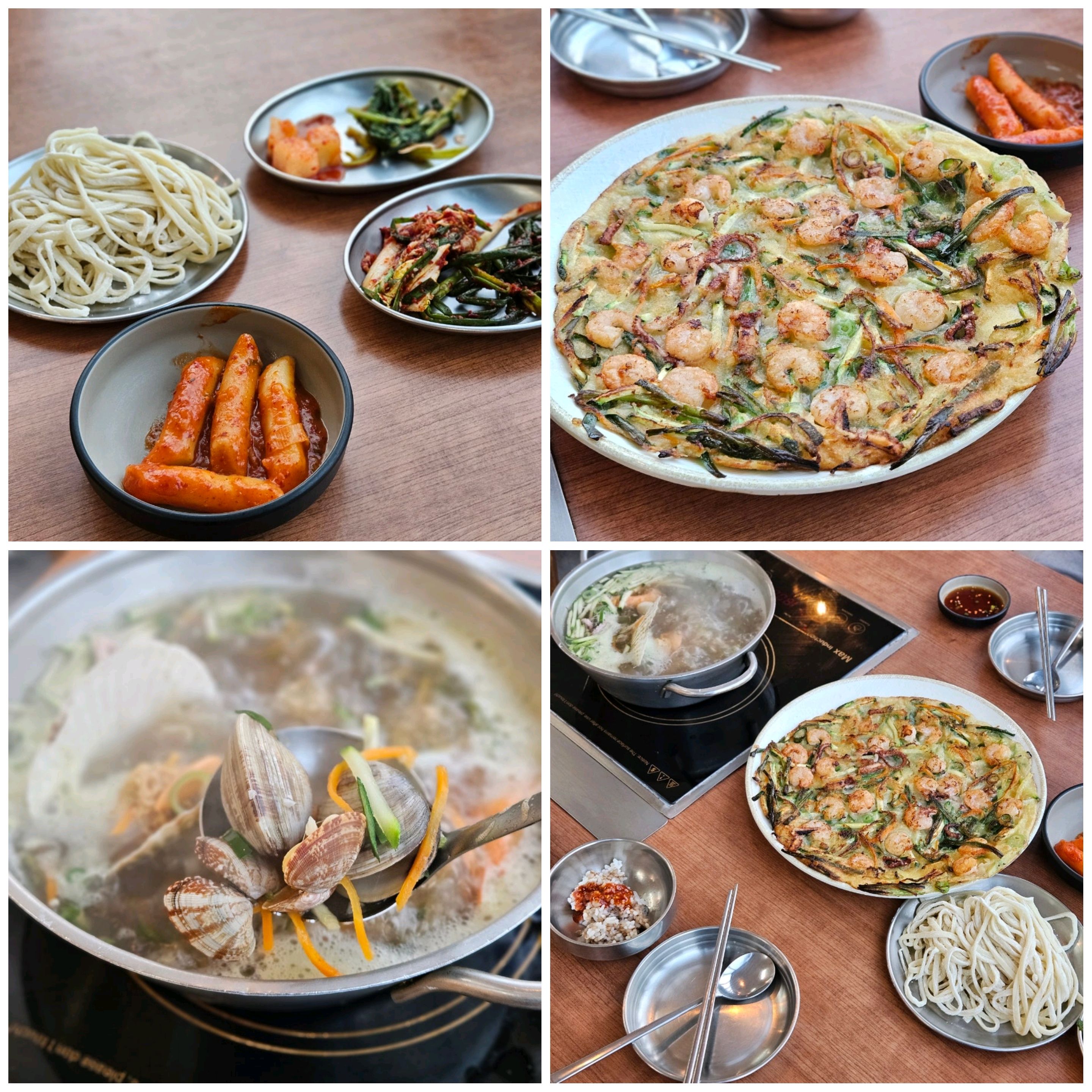 해물칼국수,파전 둘 다 맛있고 - 인천 맛집 가온칼국수 송도본점