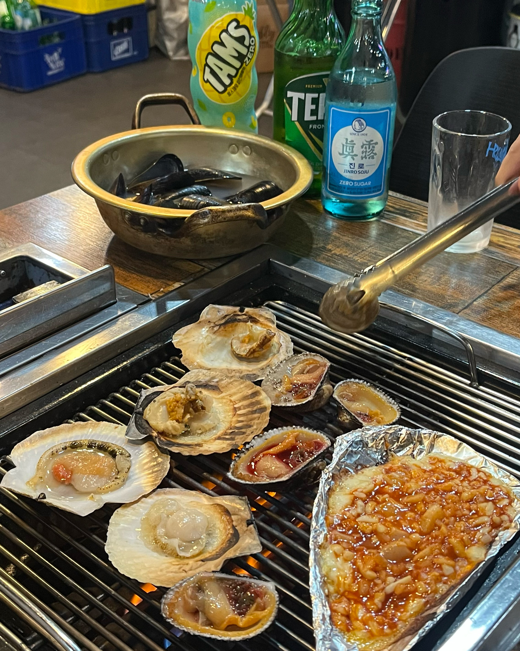 존맛탱구리 탱탱 구리 나중에 또 오고싶어요 A세트 시켰는데 - 아바이마을 맛집 명품고기랑조개랑