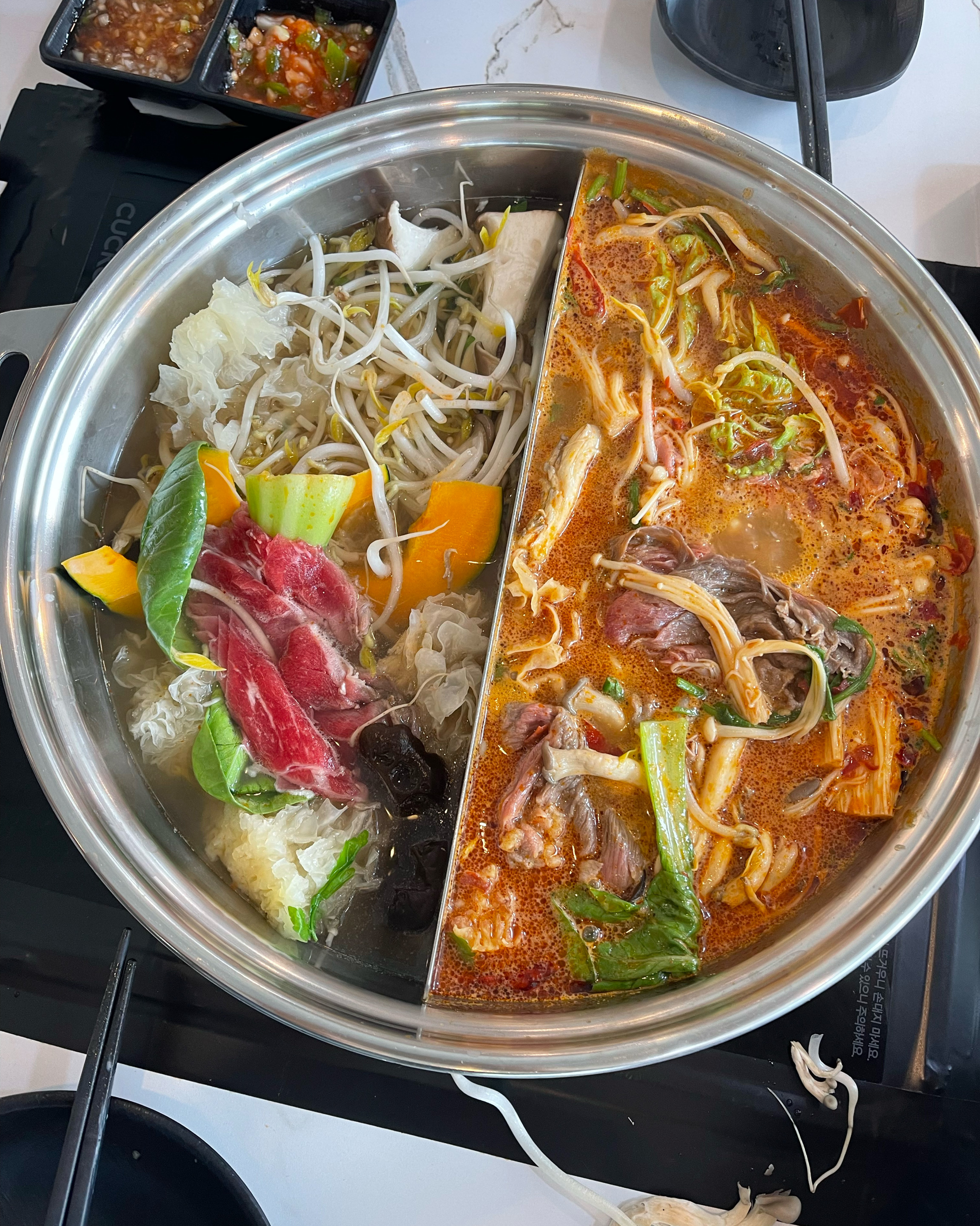 샤브샤브 먹고싶어서 선택했는데 넘 맛있었어용~ - 대전 맛집 퐁당 둔산점