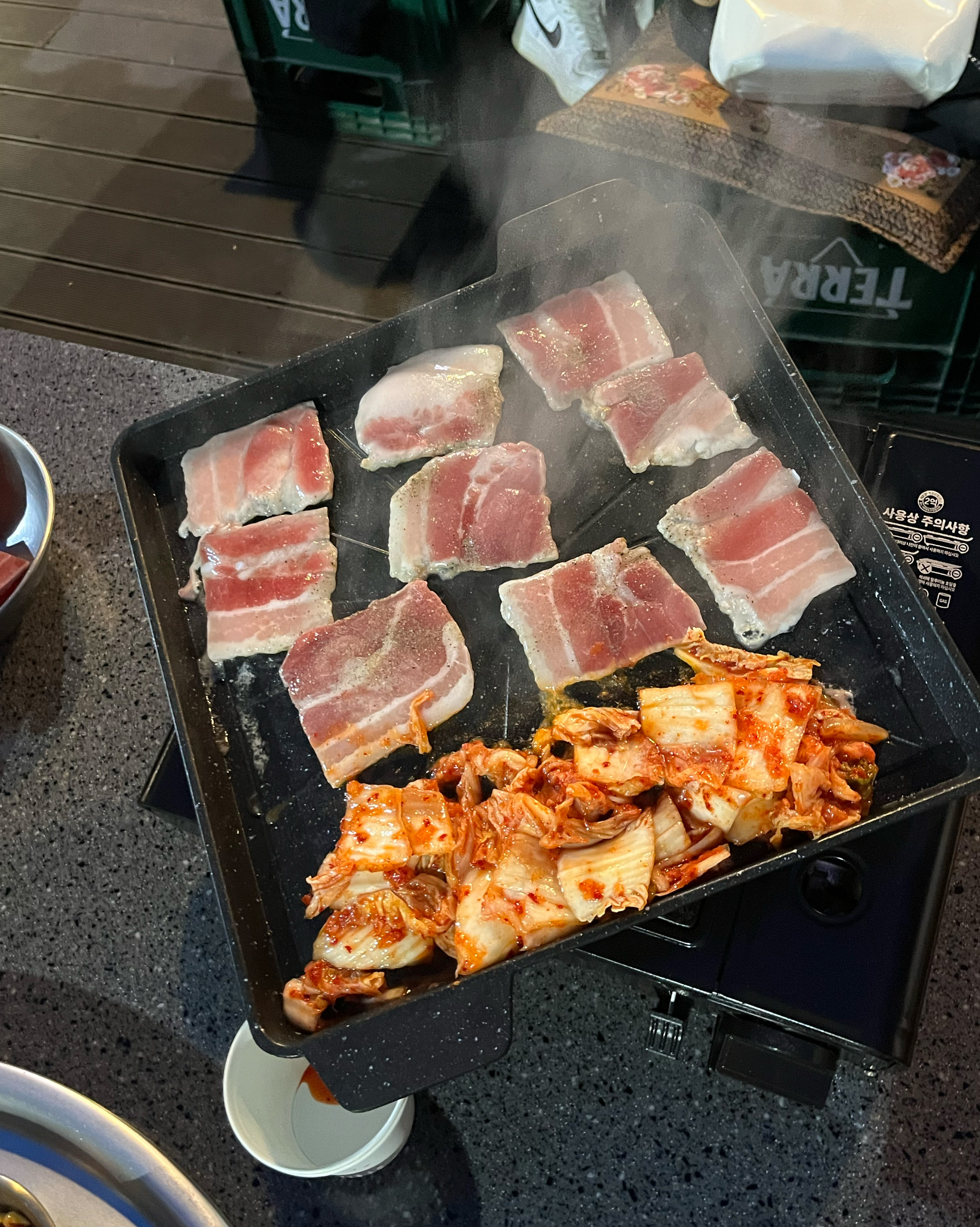 야장 감성 도랏나요.. 냉삼 미친 조합 - 대구 맛집 승짱