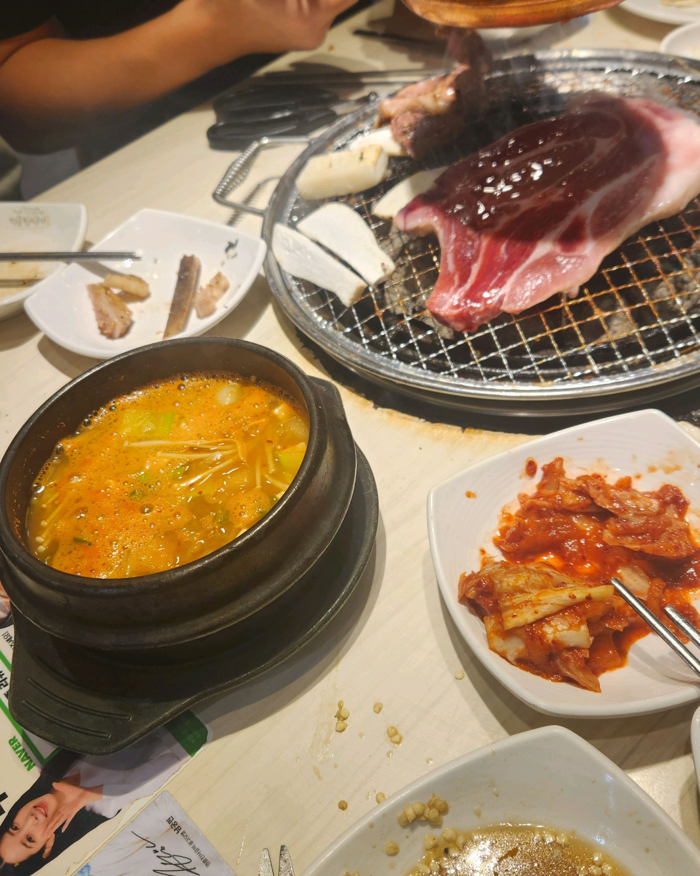 처음 방문 했는데 고기도 신선하고 맛있네요~ 고기에 불향이 나서 좋아요 - 신길동 맛집 명륜진사갈비 영등포 신길점