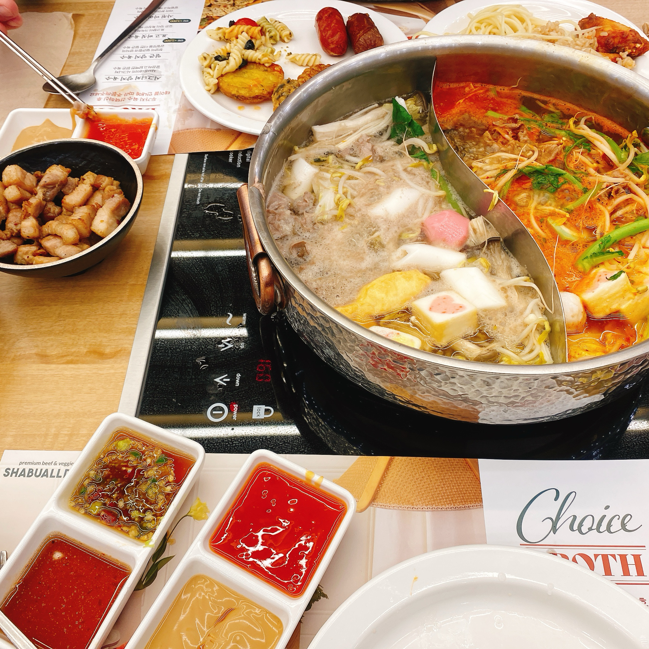 맛있고 삼겹살 맛집입니다 - 인천 맛집 샤브올데이 인천주안점