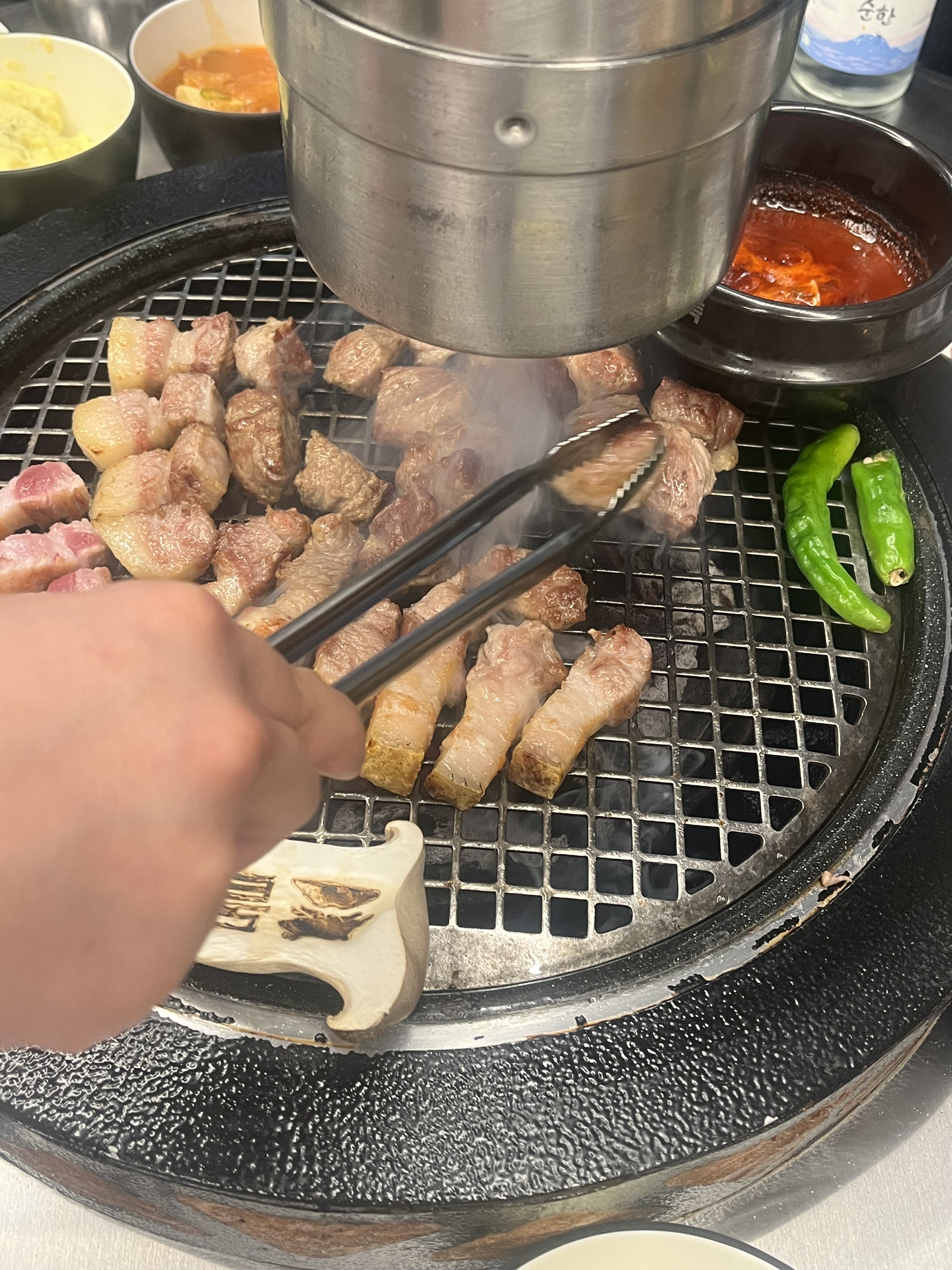 고기가 맛있어요! - 제주 맛집 돝밭 애월흑돼지