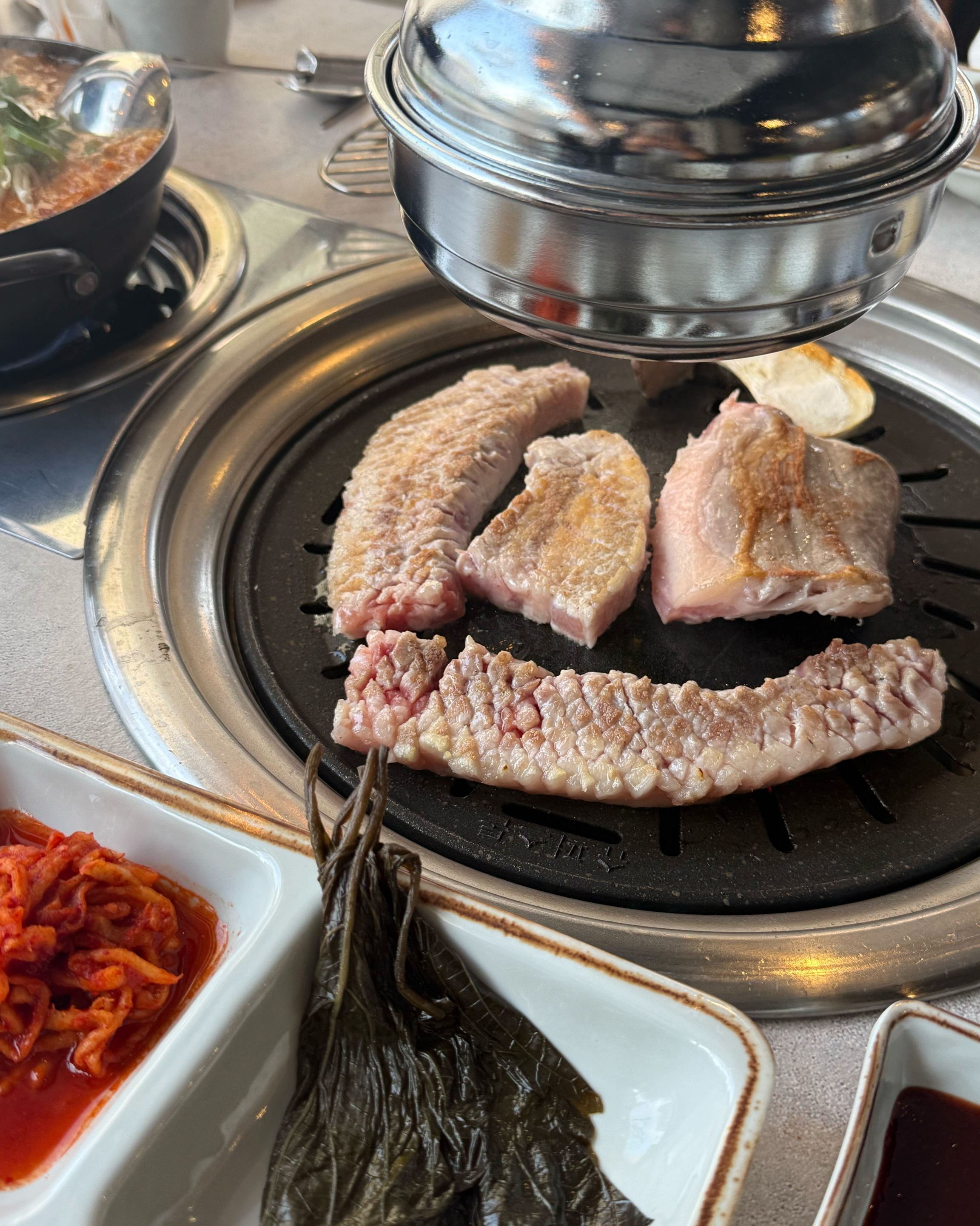 고기랑 김치찌개, 냉면, 아이스크림까지 너무 맛있어서 세 번째 방문했어요~!🫶🏻 - 대전 맛집 육풍 대전봉명점