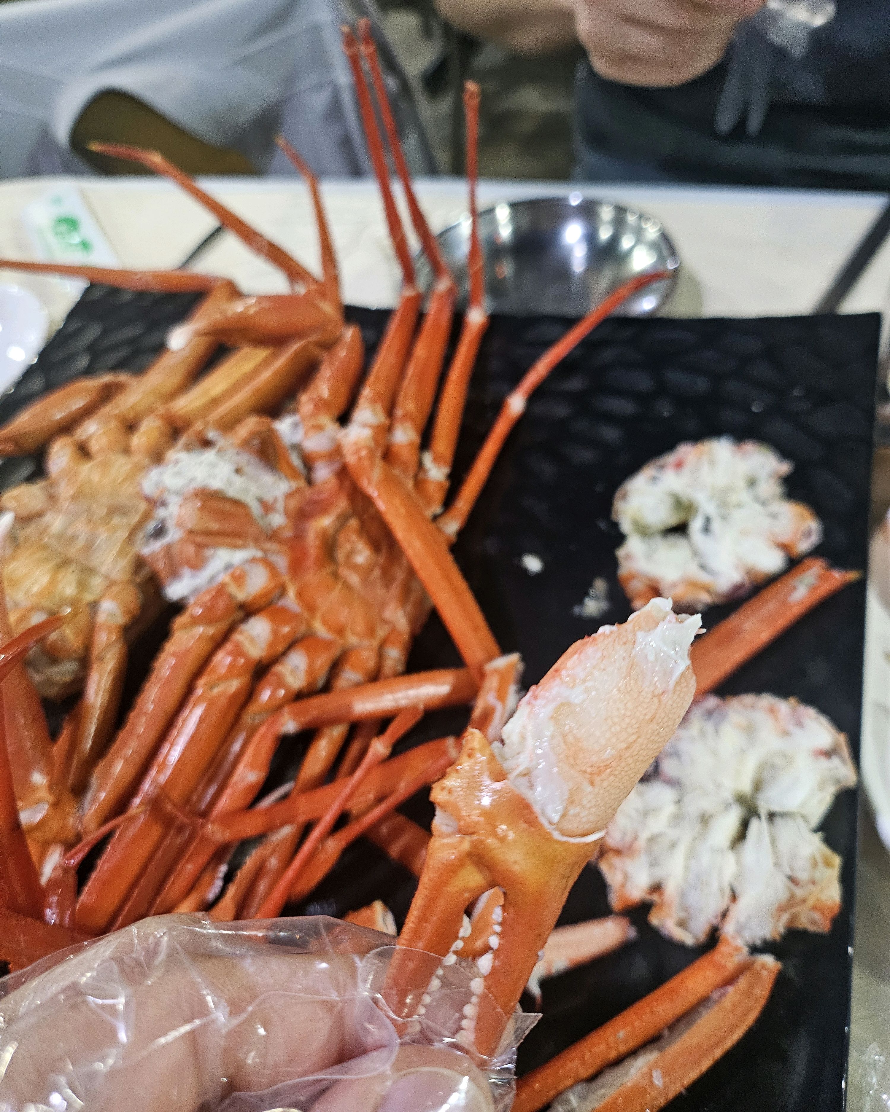 즉흥여행으로 갑자기 온 속초여서 계획이 없었어서 그냥 유명한 홍게 배터지게 먹자 하는 맘으