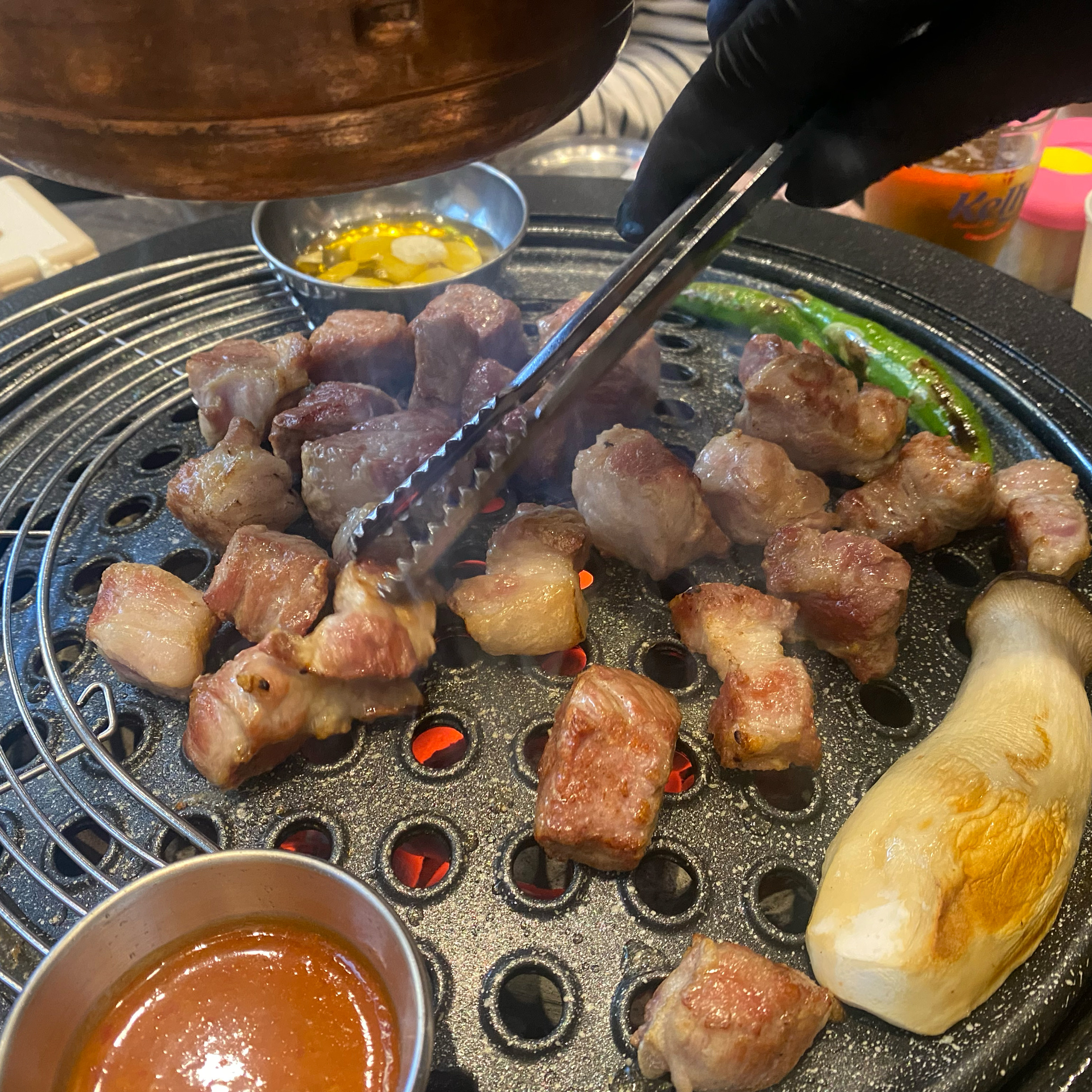 송도 숯멍으로 가족외식하러 갔어요!🏃➡️ - 인천 맛집 숯멍 송도타임스페이스 본점