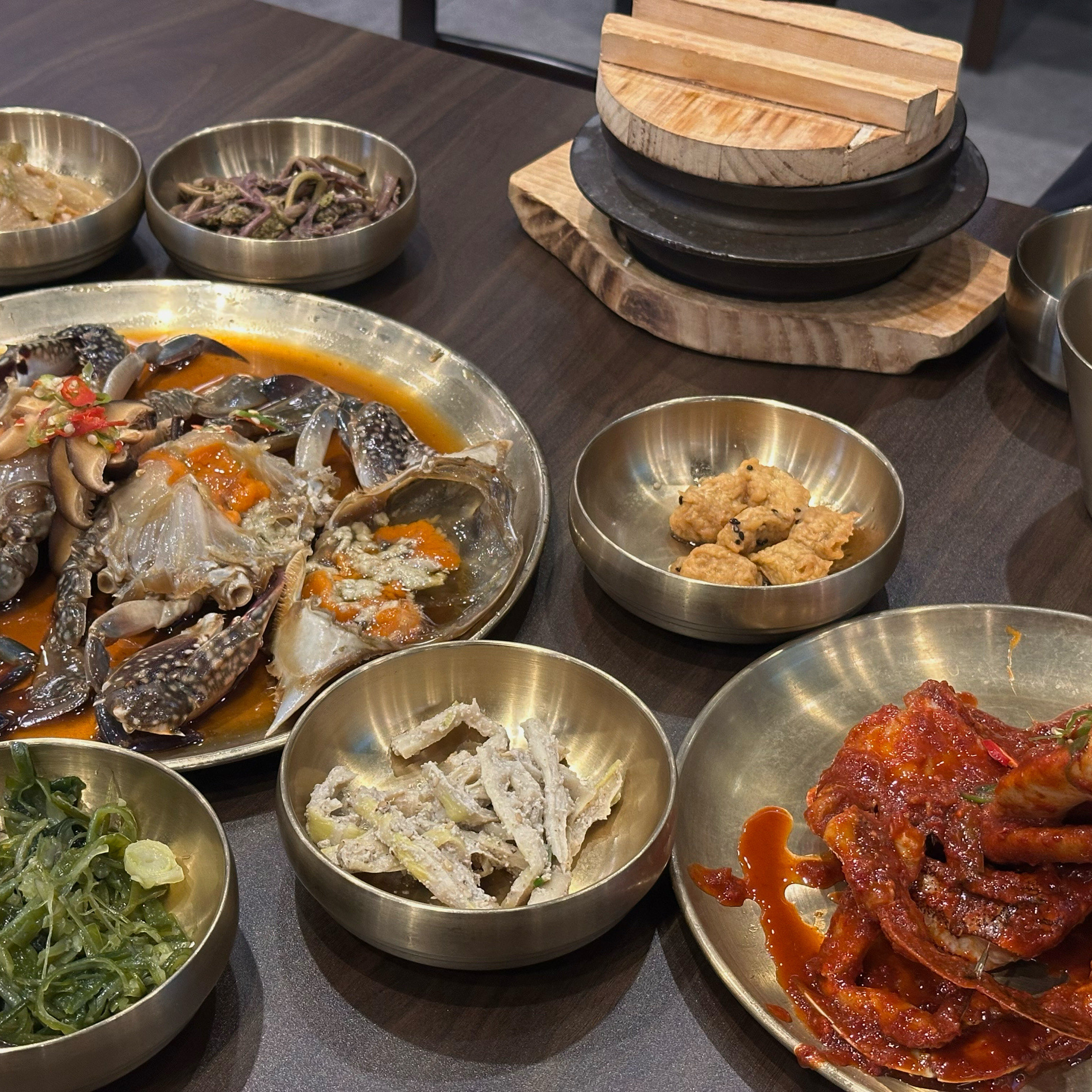 간장 양념 둘다 실하고 맛읶어요!! - 제주 맛집 하귀 보배쌤보리김치와게장