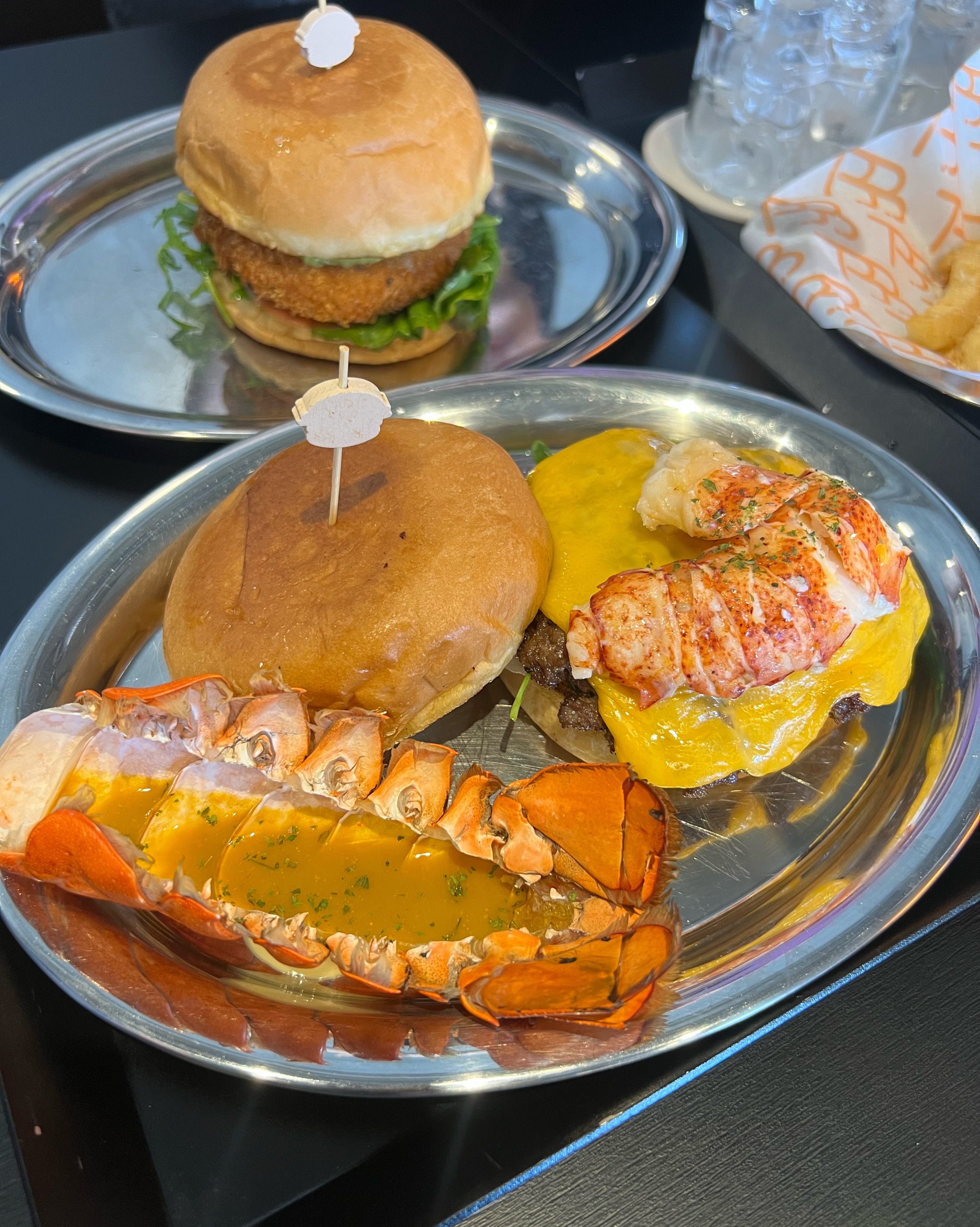 랍스타버거와 홍게새우버거를 먹었는데 - 경포대 맛집 버거바