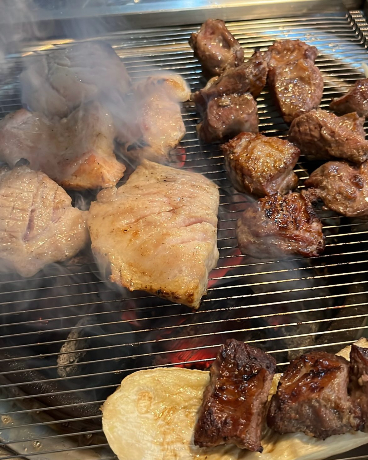 생고기라 굽기도 편하고 자리도 괜찮았어요 - 대구 맛집 유창숯불