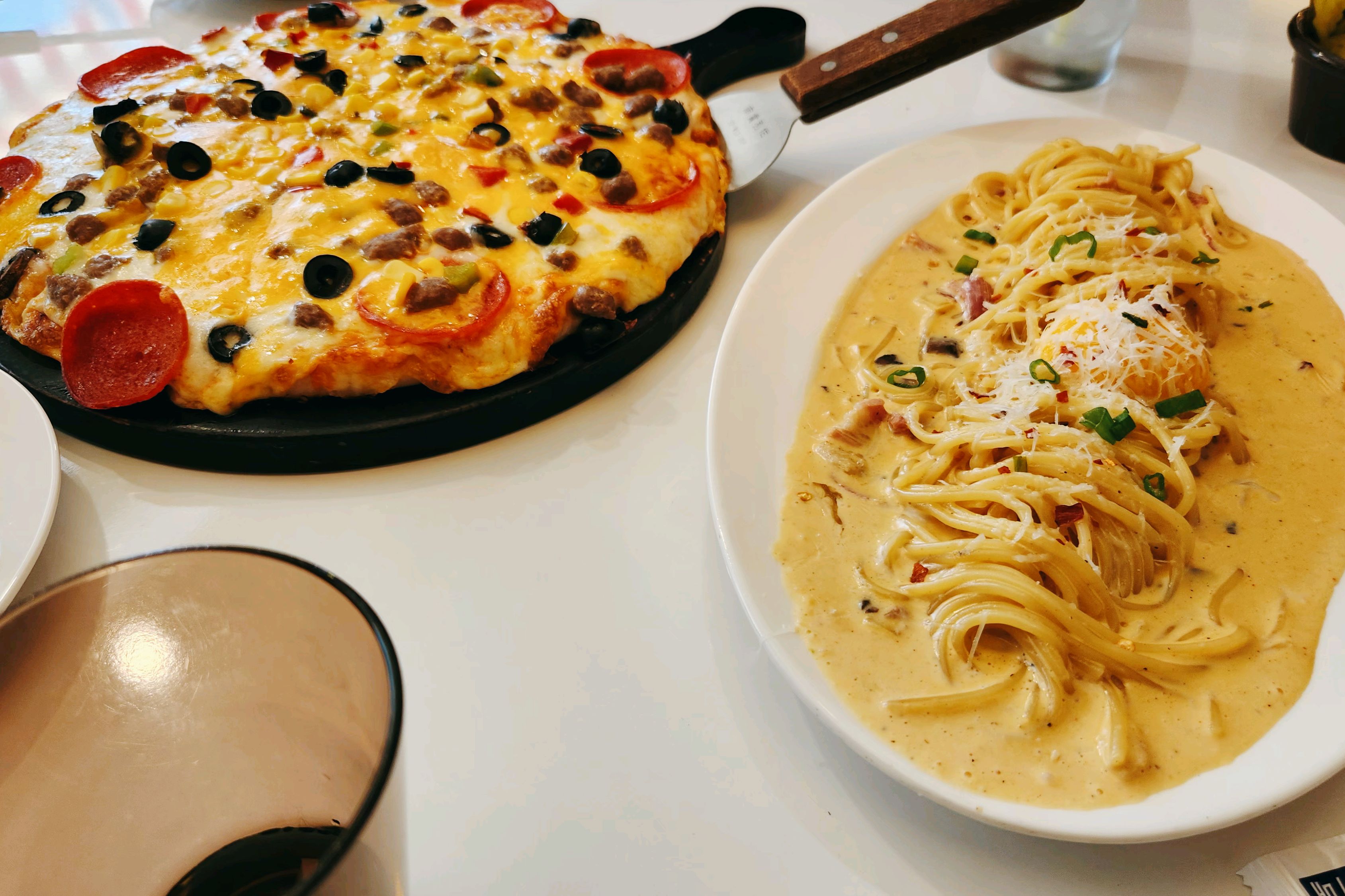 양도 많고 피자도 파스타도 너무 맛있었어요 ㅎㅎ - 대구 맛집 파앤피파스타하우스 대구대봉점