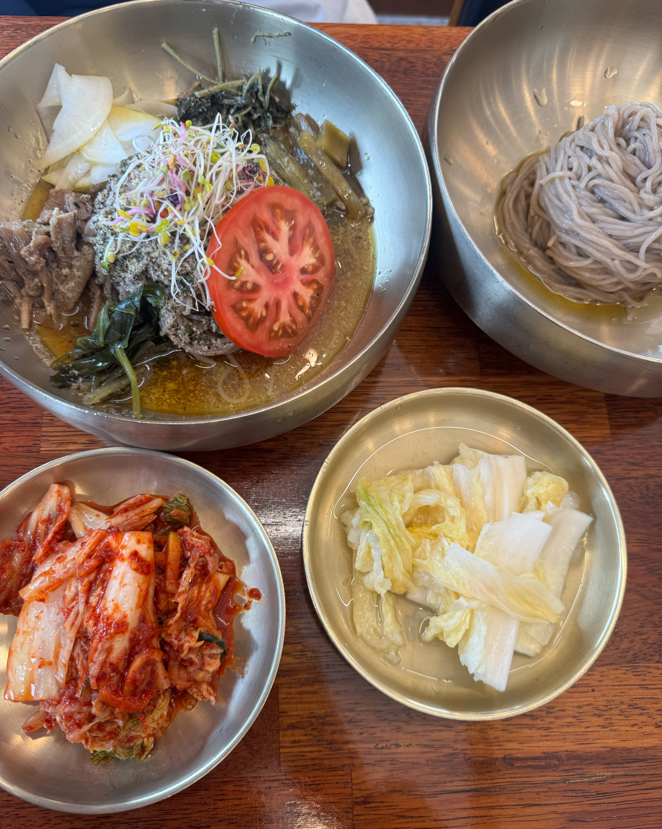 들나물막국수 비주얼부터 너무 미쳤어요!! - 인천 맛집 서도막국수
