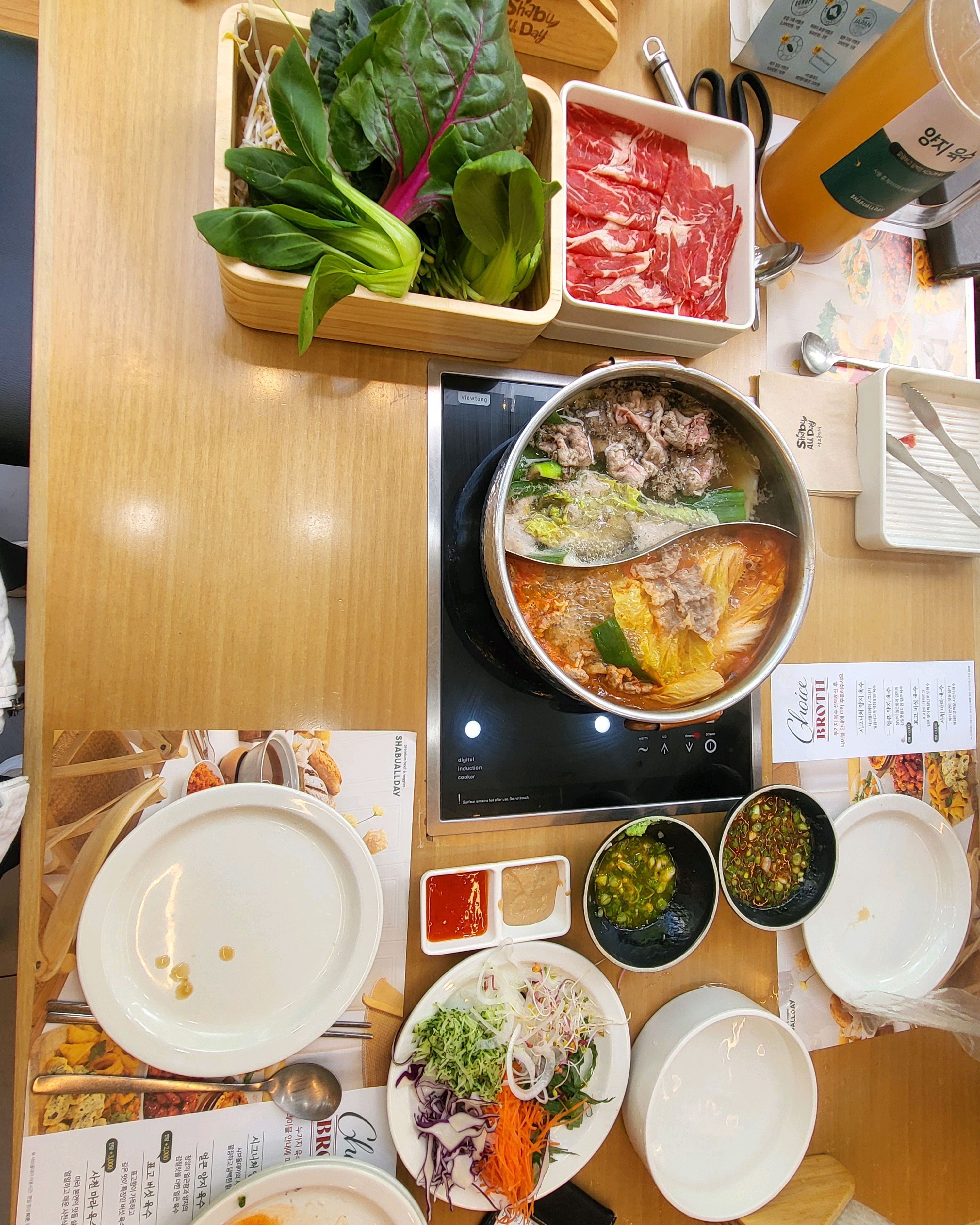 평일 5시 - 인천 맛집 샤브올데이 구월점
