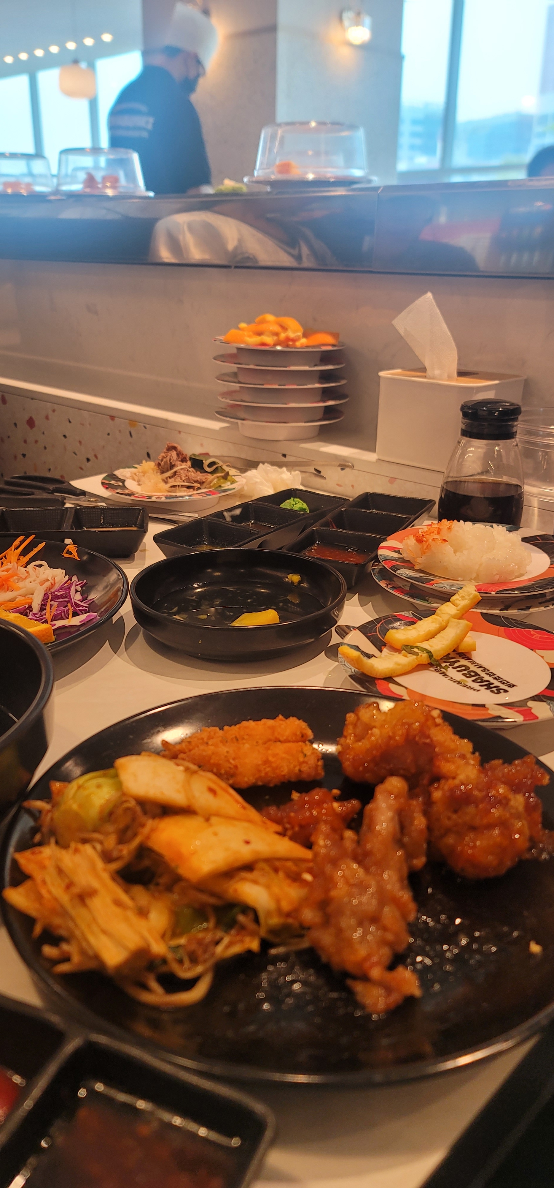 평일점심에 왔는데도 대기가 좀 있었네용 - 부산 명지 맛집 샤브야키 부산명지점