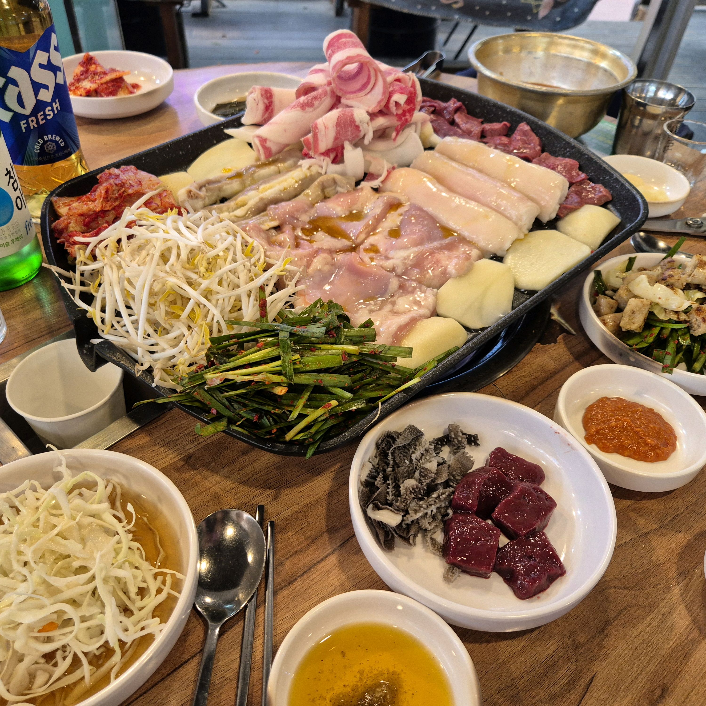 너무너무 맛있네요 평일낮에와서 대기없이 낮술했습니다 감사합니다 - 인천 맛집 삽교소곱창