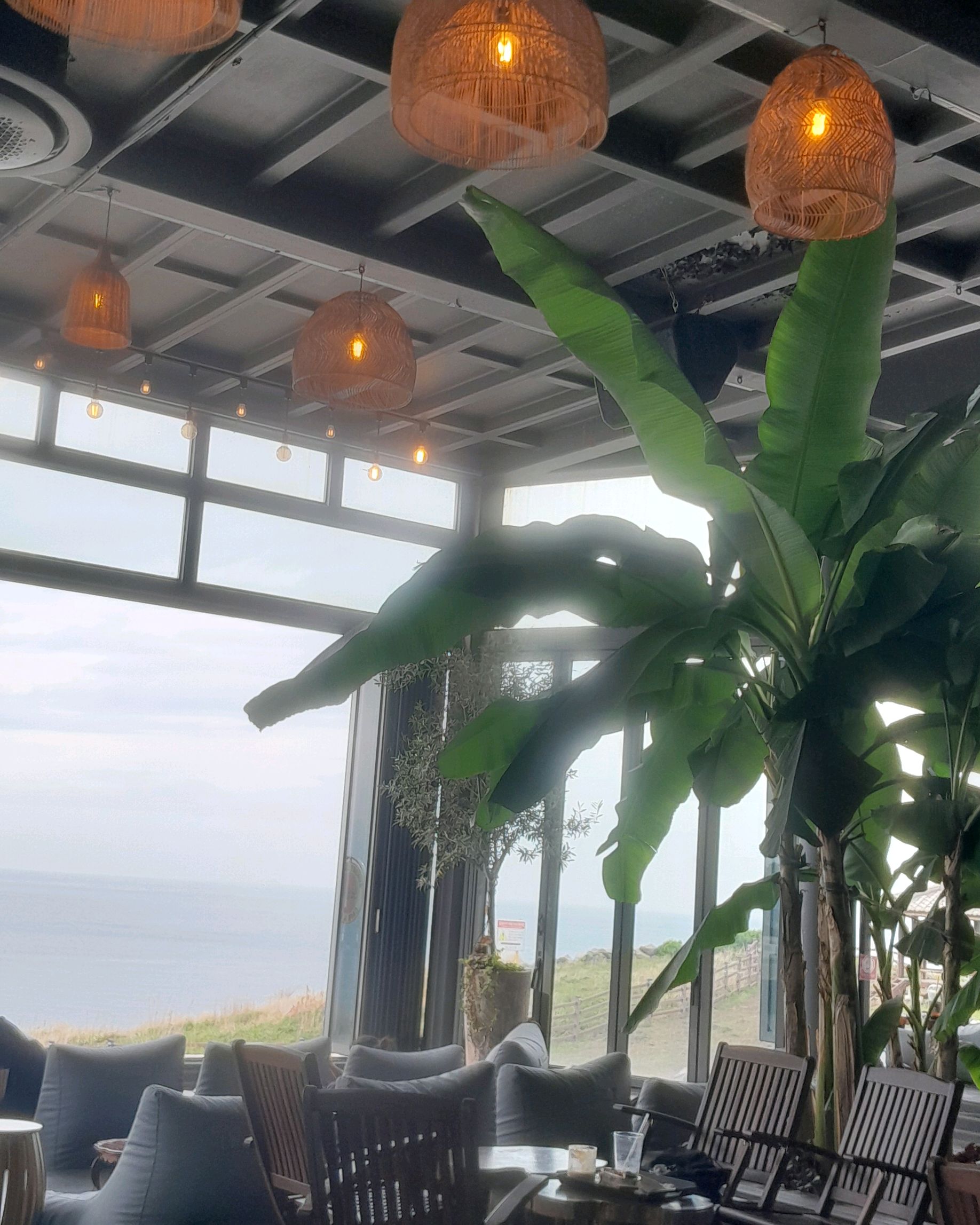 제주도 관광와서 버스 타고 이곳으로 바다뷰와 경치를 보면서 커피 한 잔으 여유를. 기지려고