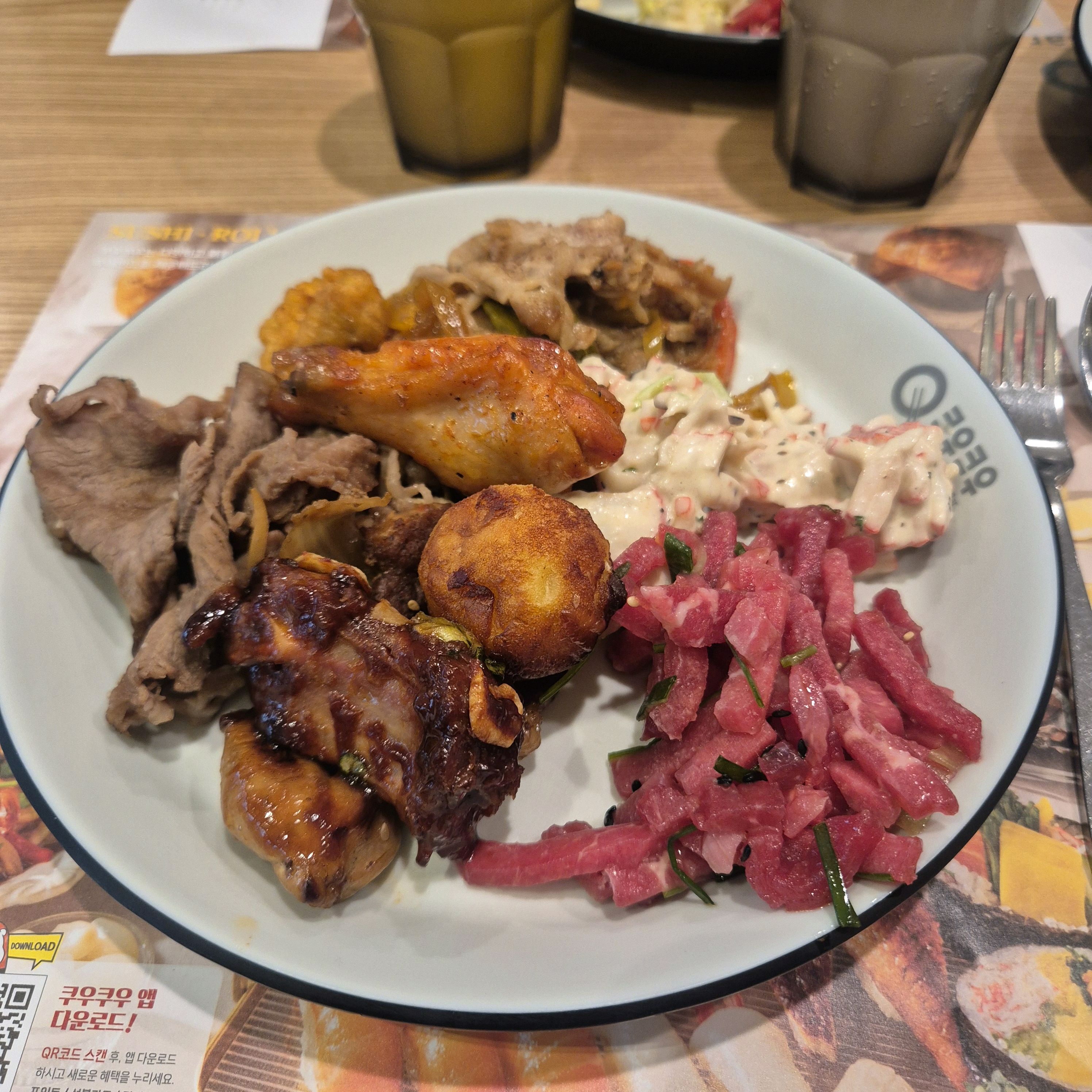 지인들의 추천으로 와봤어요 - 인천 맛집 쿠우쿠우 청라점