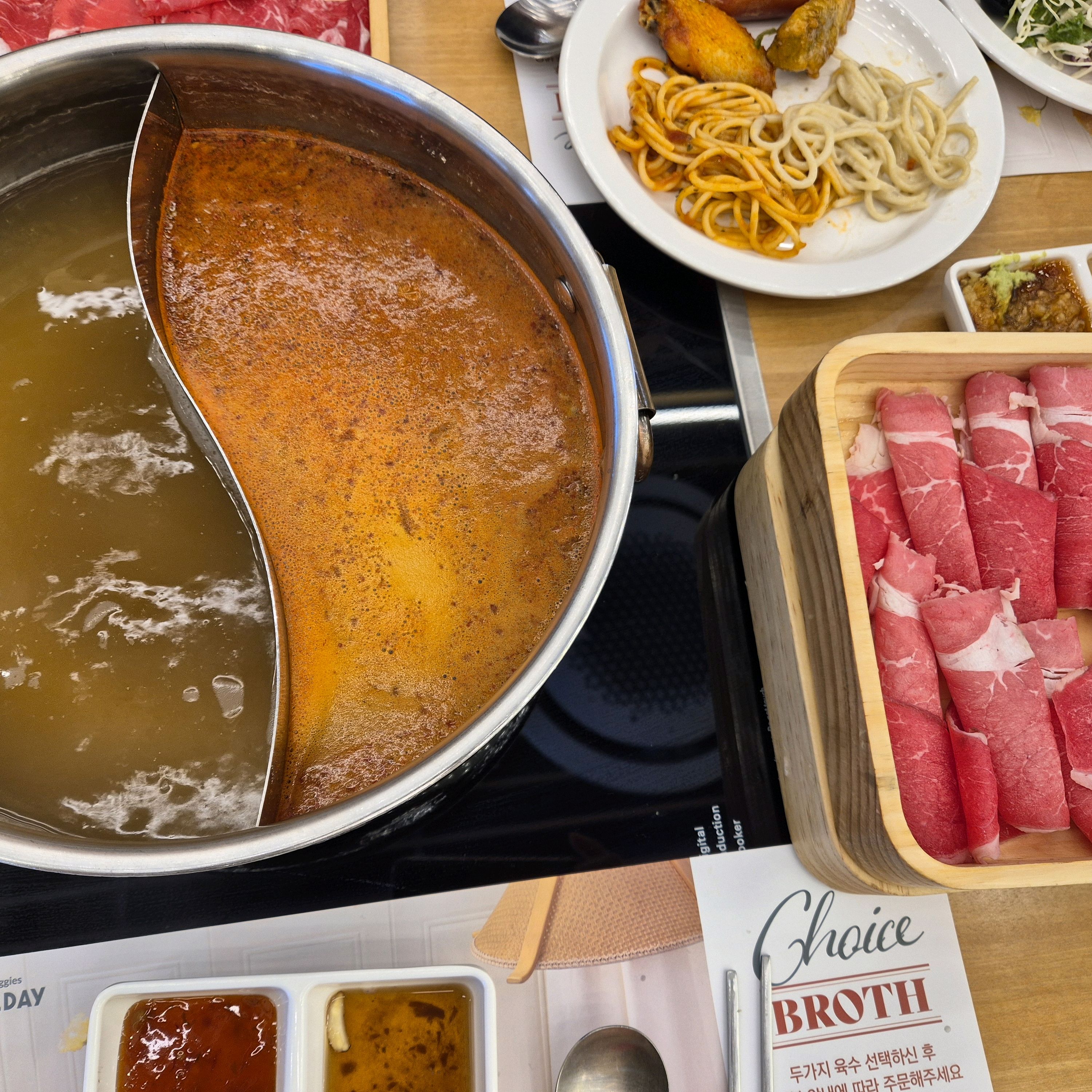 고기가 부드럽고 맛있어요 야채도 신선하고요 - 인천 맛집 샤브올데이 인천검단신도시점