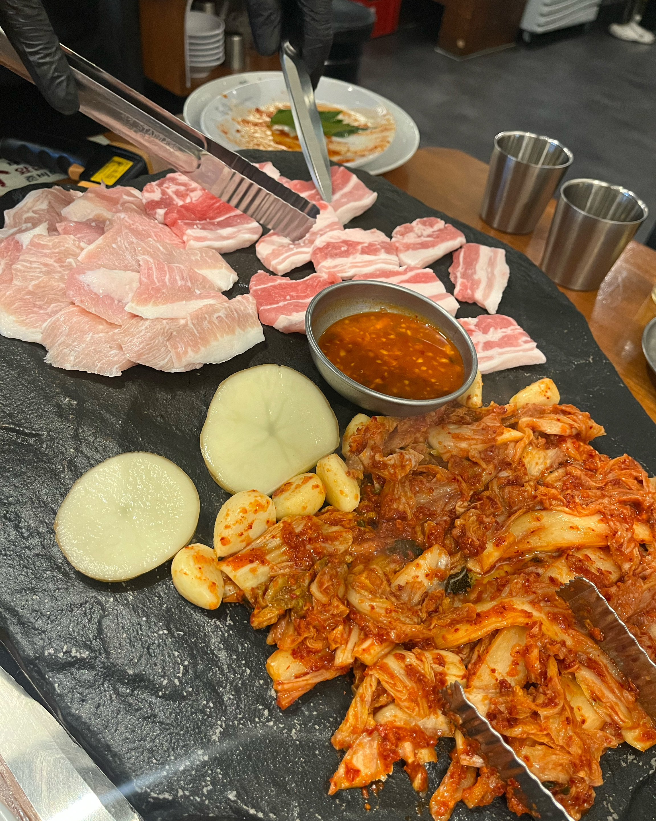 악 ㅋㅋㅋ 넘 먹고 싶어서 달려왔어용 ㅠㅠ - 인천 맛집 석암생소금구이 송도타임스페이스점