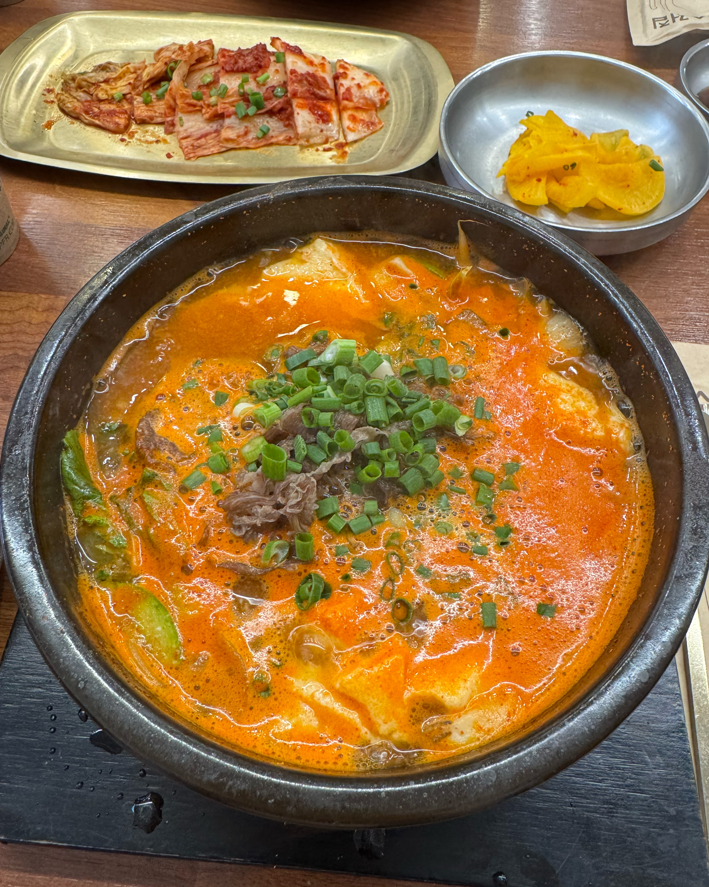 순두부푸딩 별미에요 진짜 맛있어요! - 인천 맛집 두진옥 청라본점