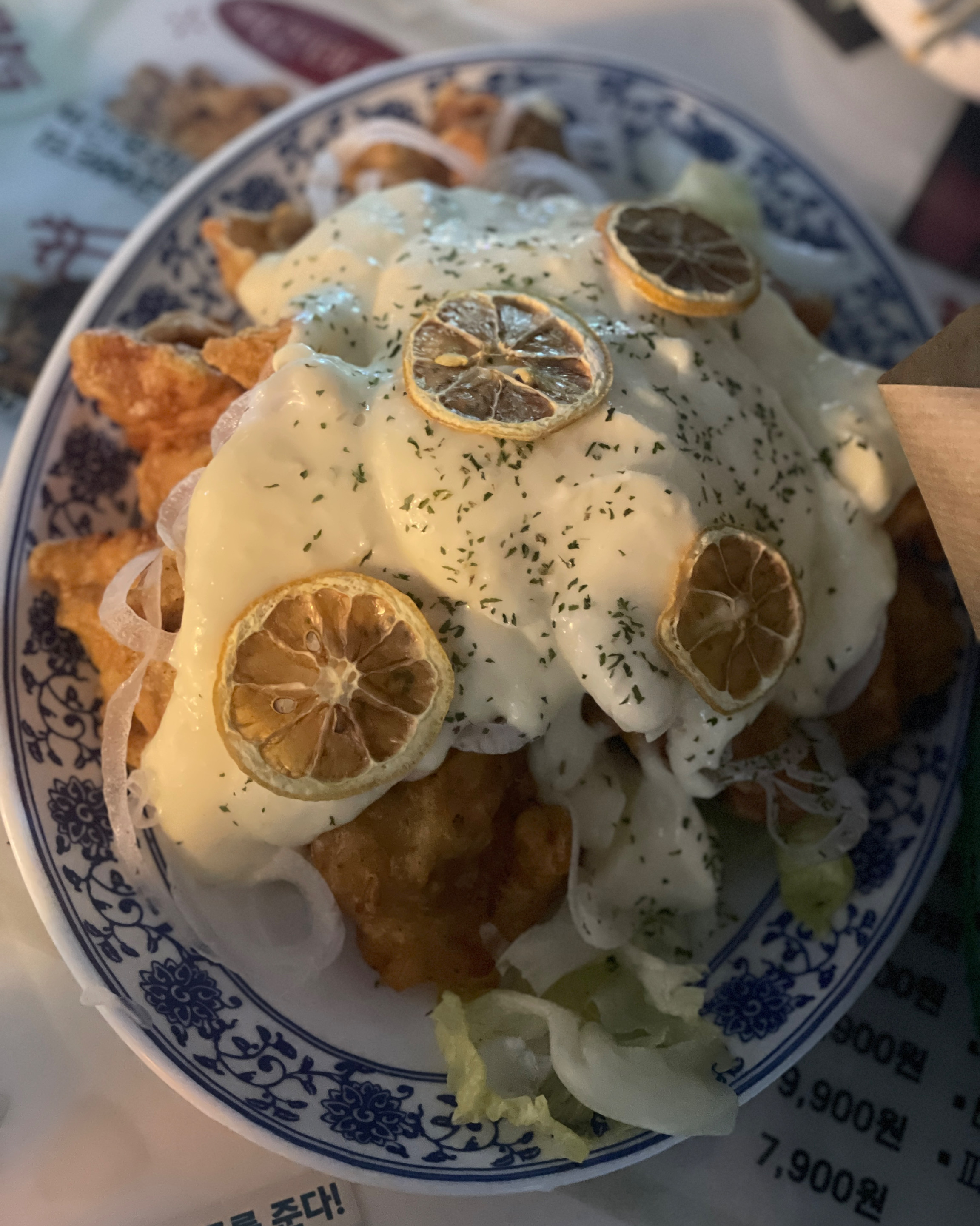유자크림 치킨 맛있어용!! - 대전 맛집 먹킨호프