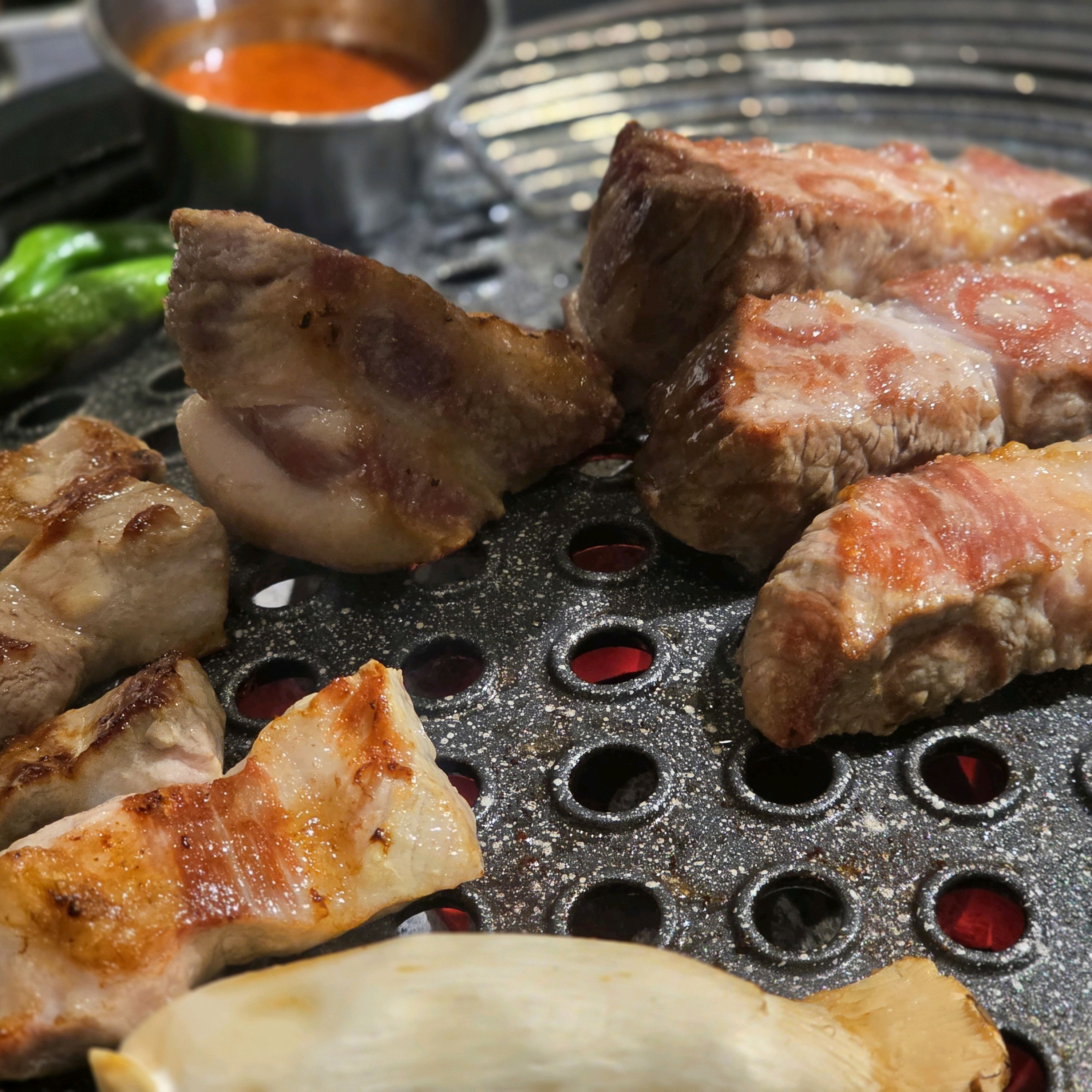 오늘은 열무말이국수도 먹어봤는데 - 인천 맛집 숯멍 송도타임스페이스 본점