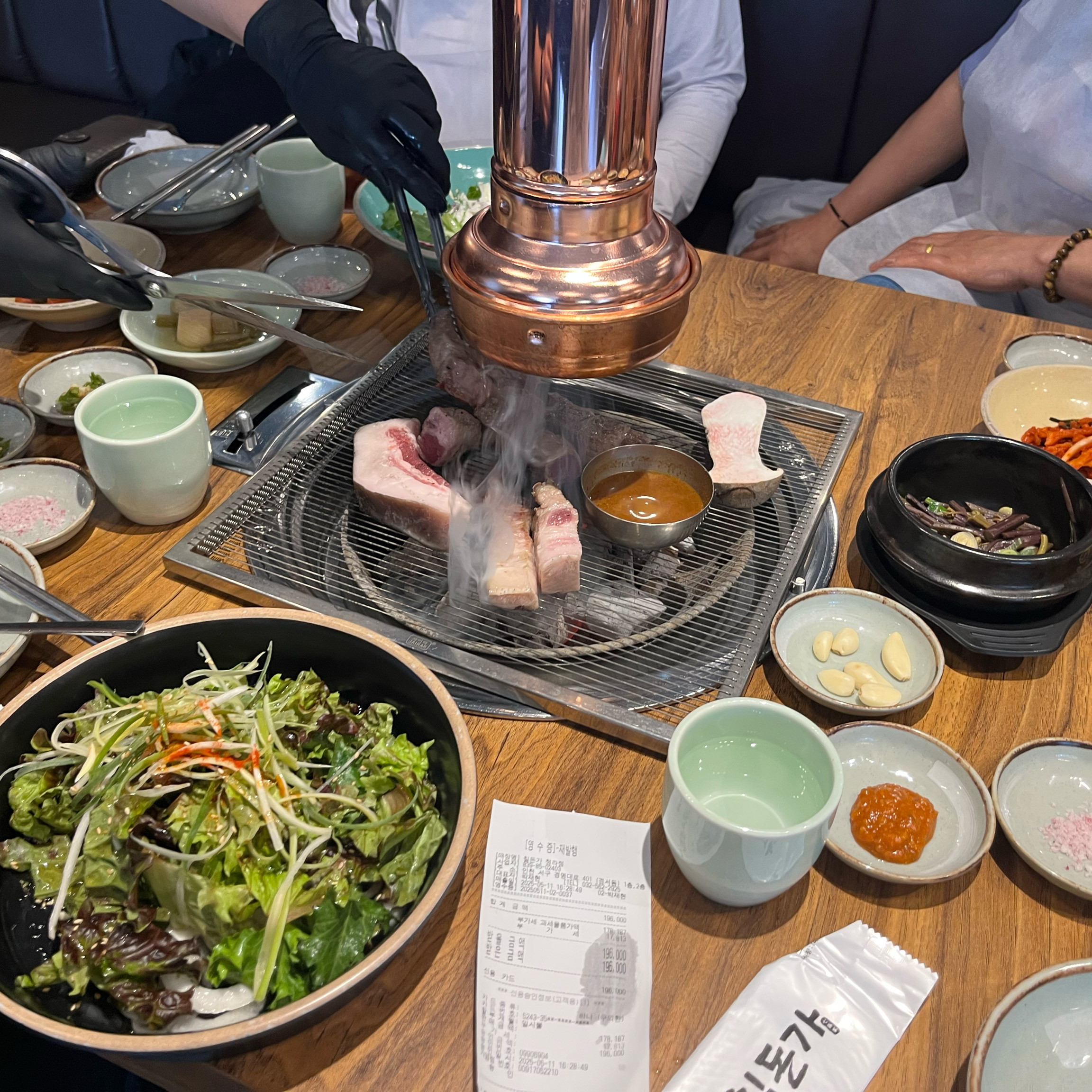 저번에 먹고 또 왔어요ㅎㅎ 여전히 고기 질도 좋고 서비스도 최고네요.ᐟ - 인천 맛집 칠돈가 청라점