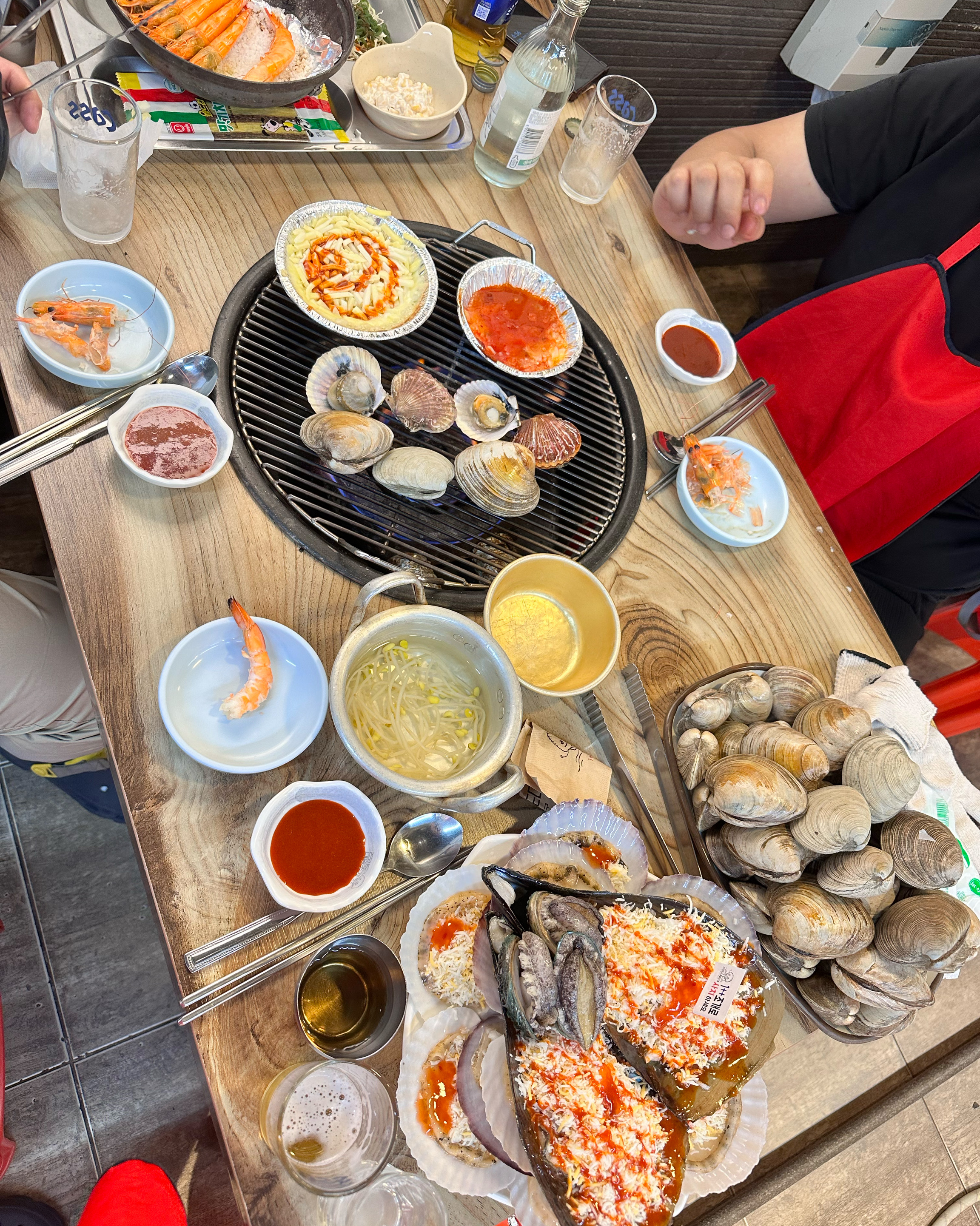 친절하시구 조개구이가 너무 마식어여 🩷🩷 - 인천 맛집 전라도대왕조개구이 월미도본점