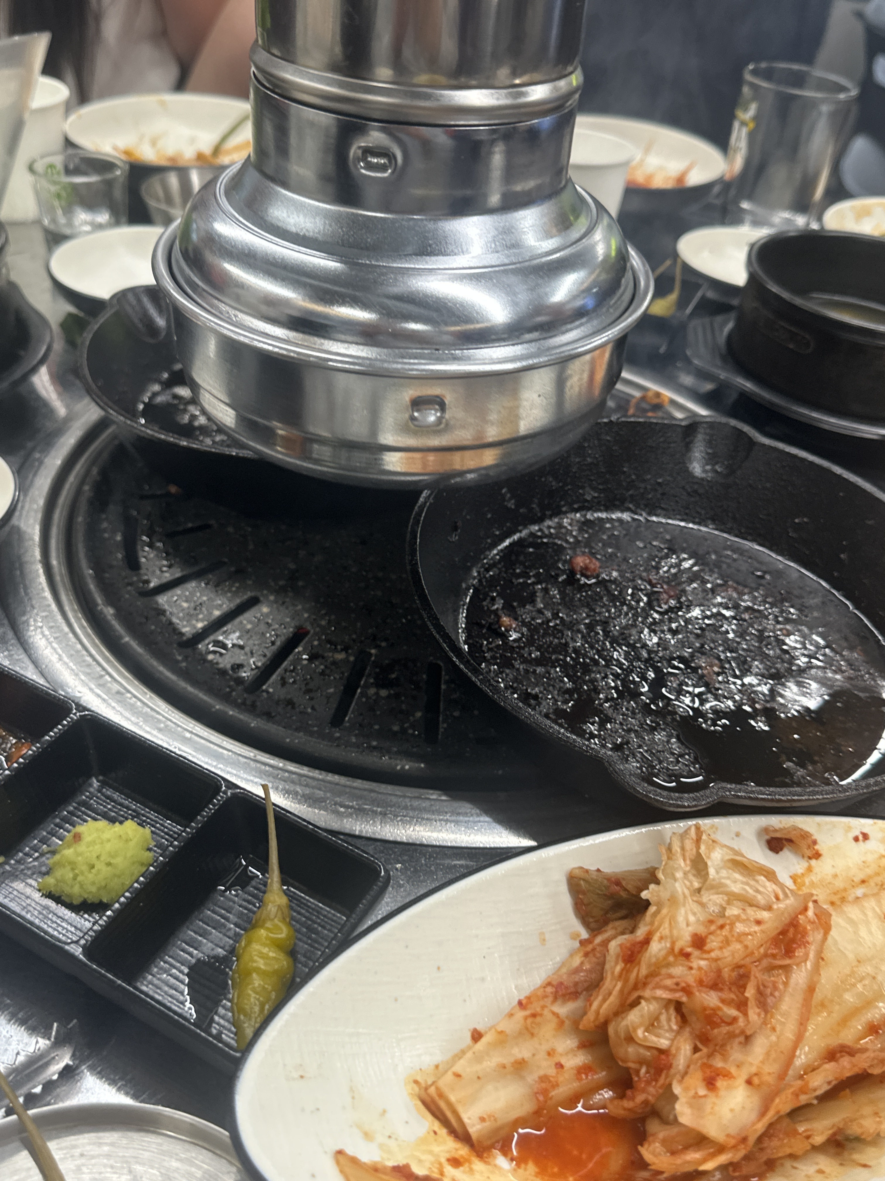 중리동 맛집으로 소문난 중리동 고기집 맛집에서 쫄목살과 오돌갈비 주문해서 먹었습니다! - 대전 맛집 만나숯불구이 중리동본점