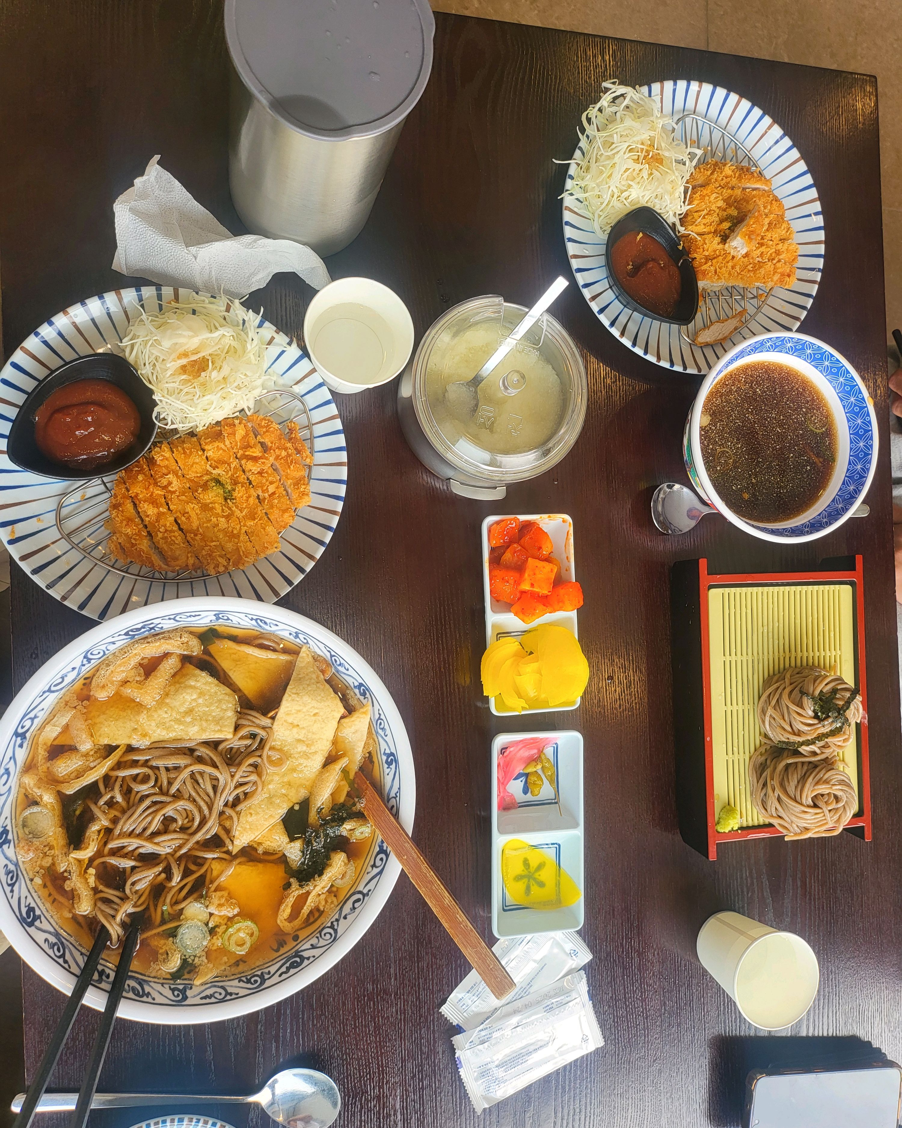 돈까스는 잘 튀겨져서 맛있고 소바는 국물이 좋네요 - 충북 옥천 맛집 삼동소바 옥천점