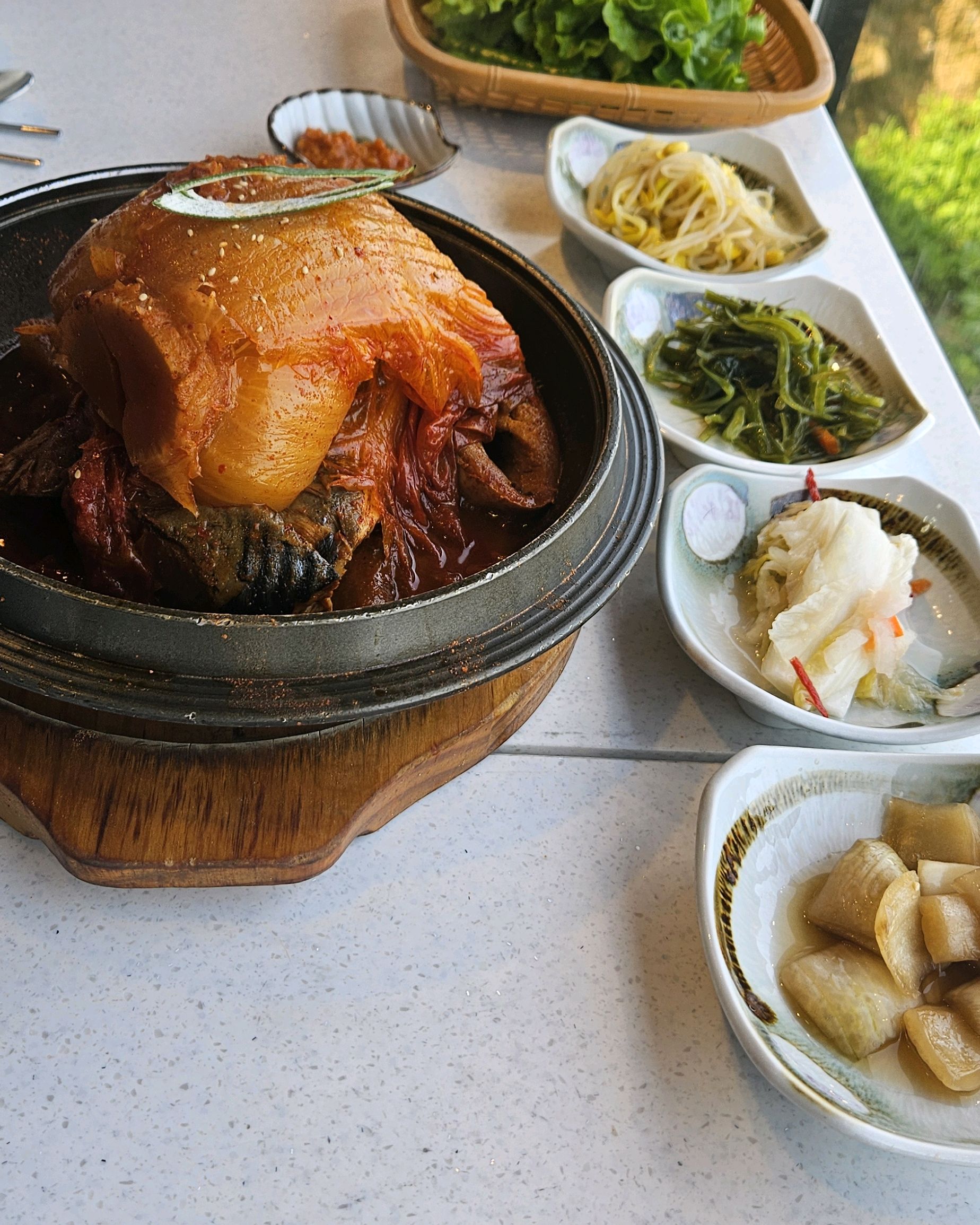 아침부터 2공 뚝딱했습니다. - 제주 맛집 이춘옥원조고등어쌈밥 제주애월본점