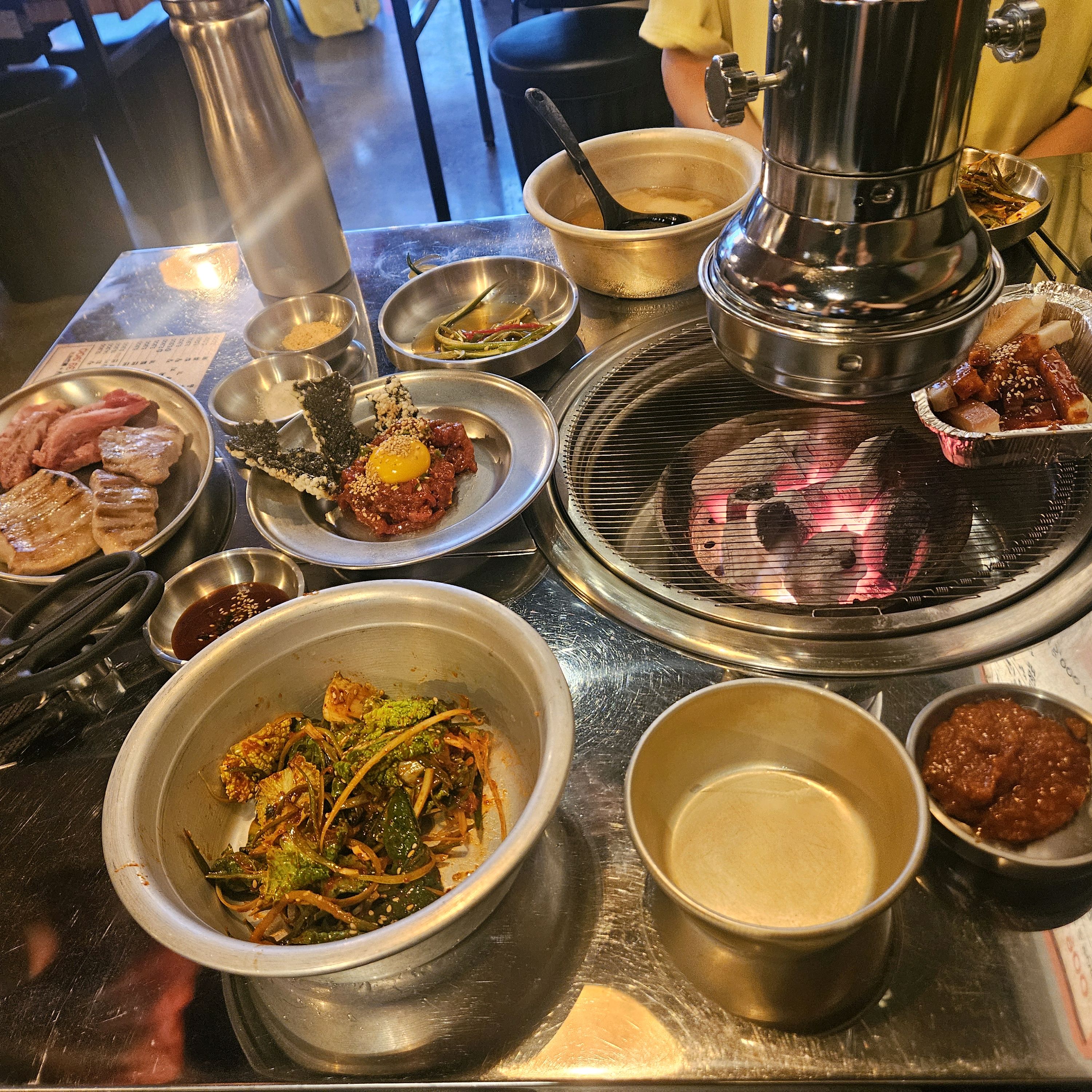 녹슨집세트 시켜서 먹었는데 두명이서 배부르게 먹었습니다!! - 대전 맛집 녹슨집 대전본점