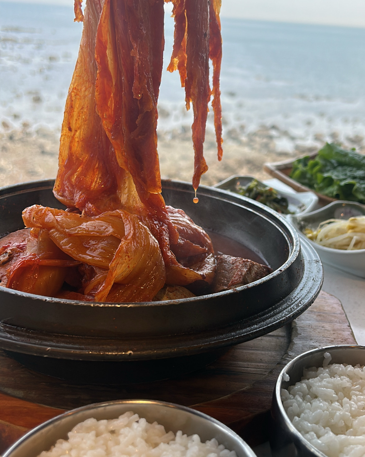 평일 오전에 와서 웨이팅 없이 먹었어요 - 제주 맛집 이춘옥원조고등어쌈밥 제주애월본점