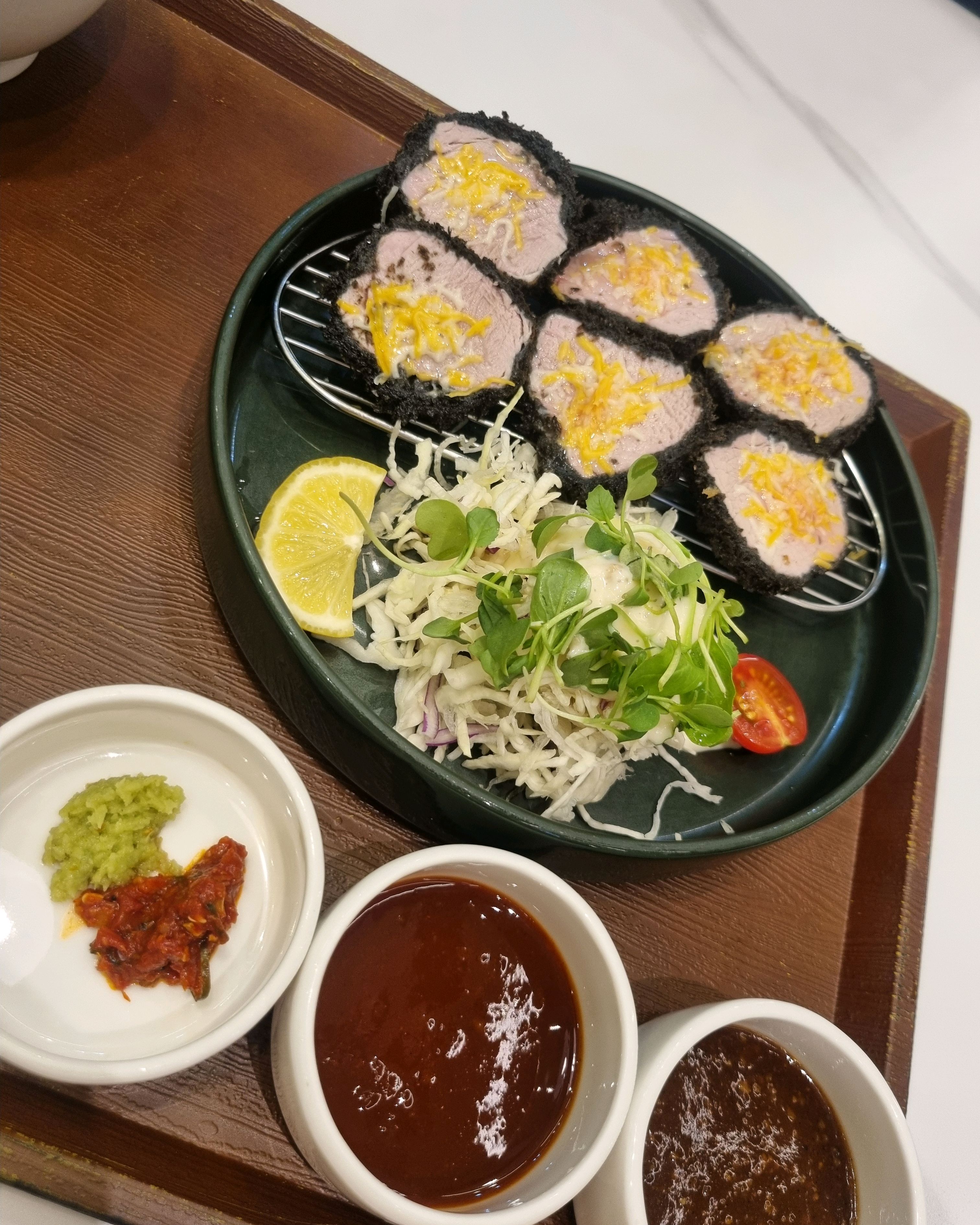 블랙안심가스 맛있어요!!~~~ 깔끔하고 좋아요!!~~ - 대전 맛집 소바카츠 월평선사점