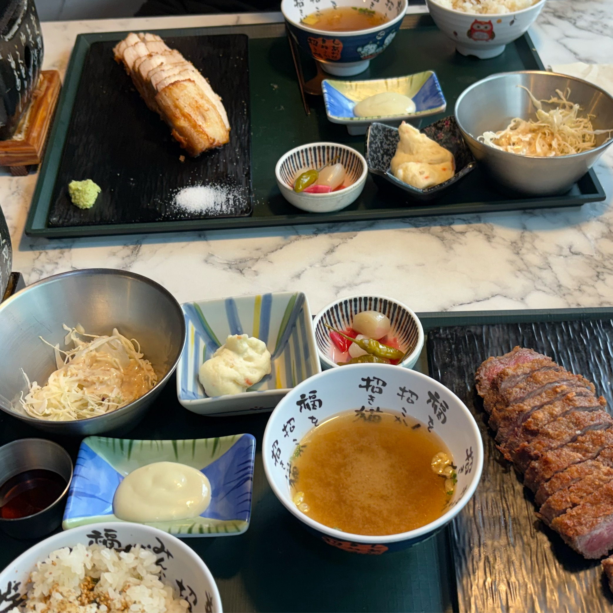 음식은 고기 질도 좋고 맛도 맛있었습니다. - 대전 맛집 고베규카츠 대전은행점