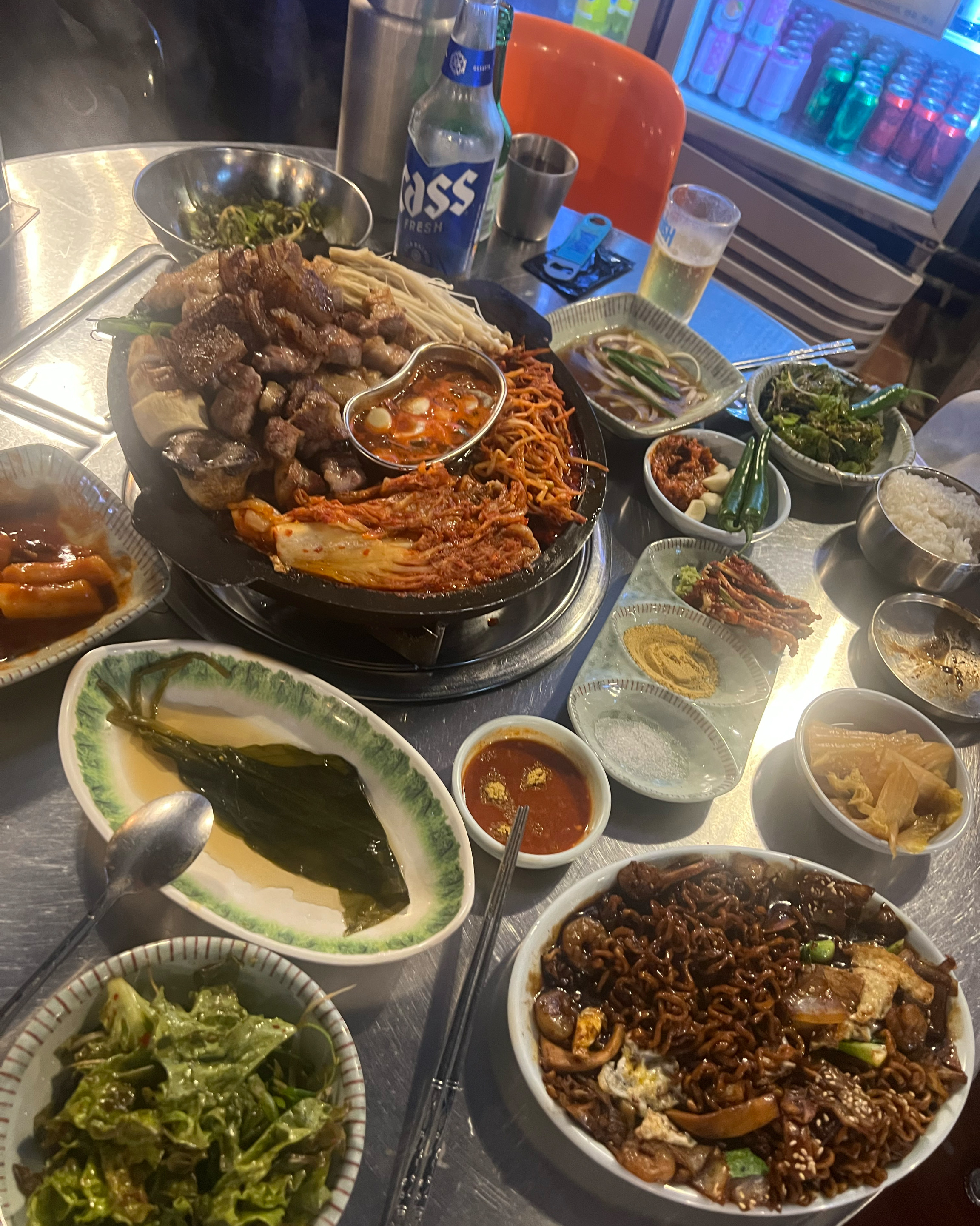 야외테라스 분위기좋고 맛도좋고 술도 술술 - 대구 맛집 미진삼겹살