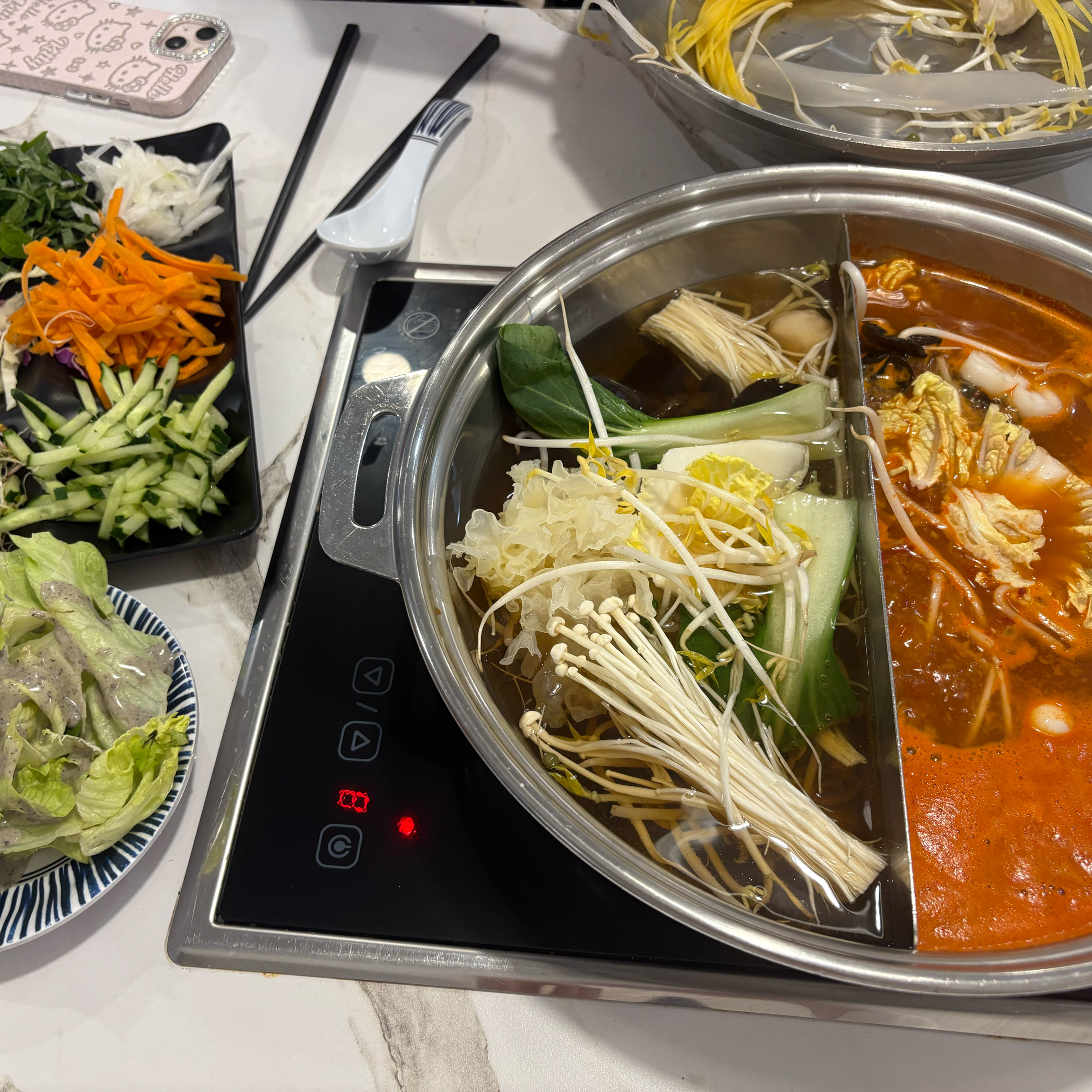 샤브샤브 좋아하는데 너무 맛있고 야채 종류도 많아거 좋아용💕💕 - 대전 맛집 퐁당 유성점