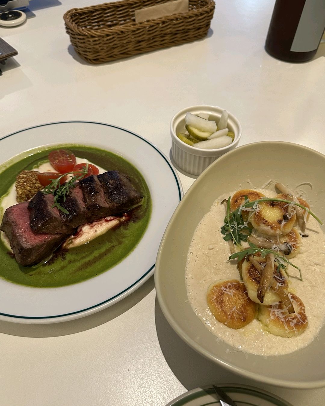 부채살 스테이크랑 뇨끼 너무 너무 맛있었어요 - 대구 맛집 로렐트리 동촌유원지점