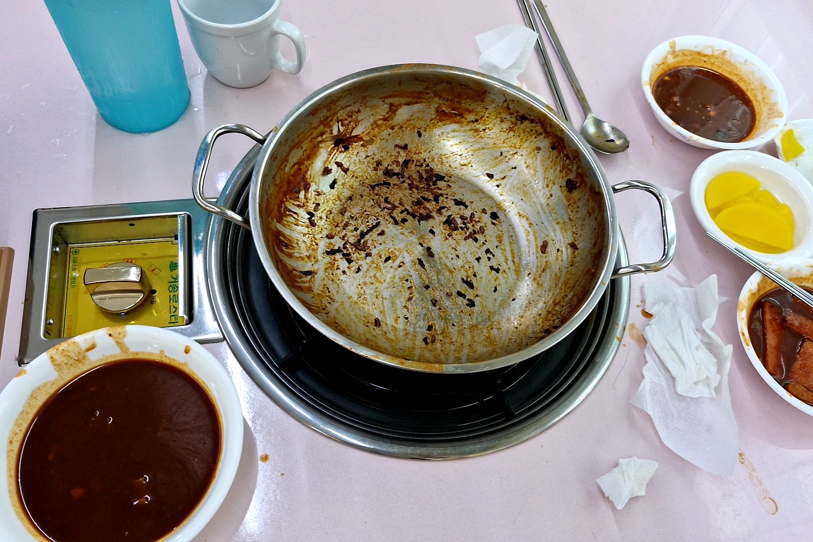 ㅎㅎㅎ 나오는순간 먹느라 싹싹다먹은 사진이 다네요 - 대전 맛집 화목한우리집