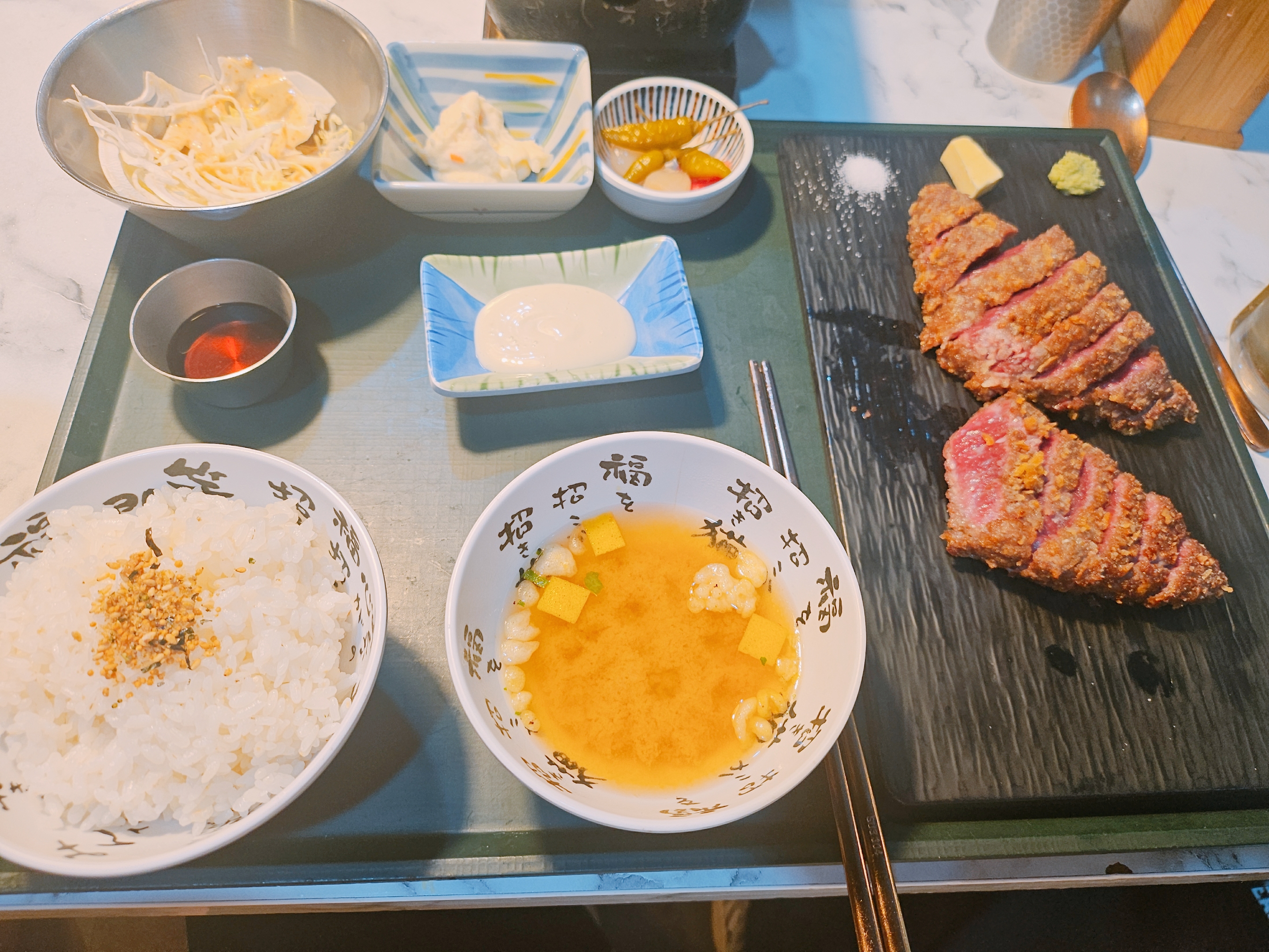 규카츠 처음 먹어보는데 너무 맛있네요!! - 대전 맛집 고베규카츠 대전은행점