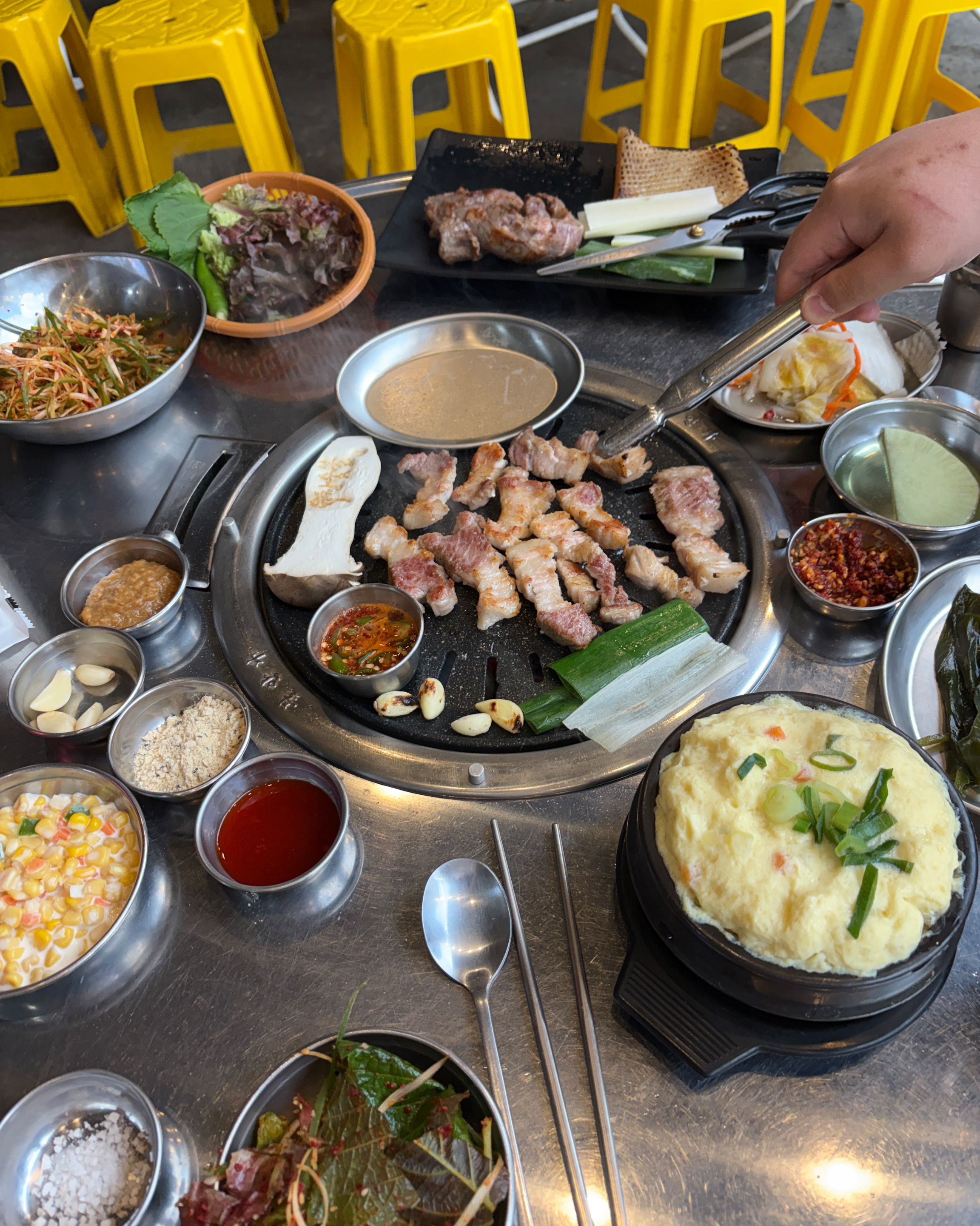 지금 날씨에 야장에서 먹어서 그런지 더 맛있어요 ㅎ ㅎ - 대구 맛집 유창숯불