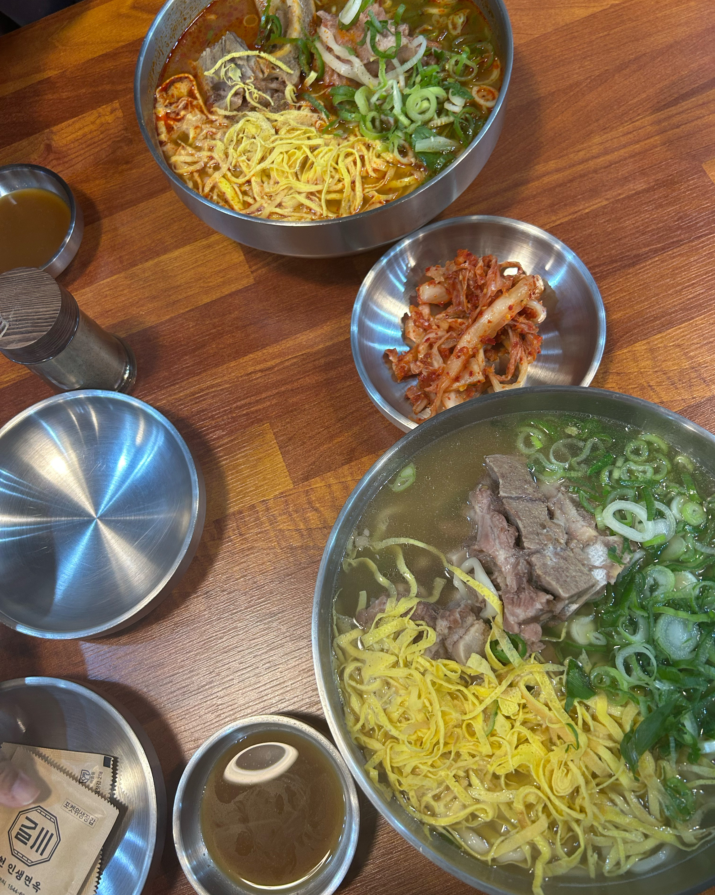 고기랑 국물이 정말 맛있어요!! 양도 많아요~ 추천합니다! - 대구 맛집 길천 인생면옥 범어본점