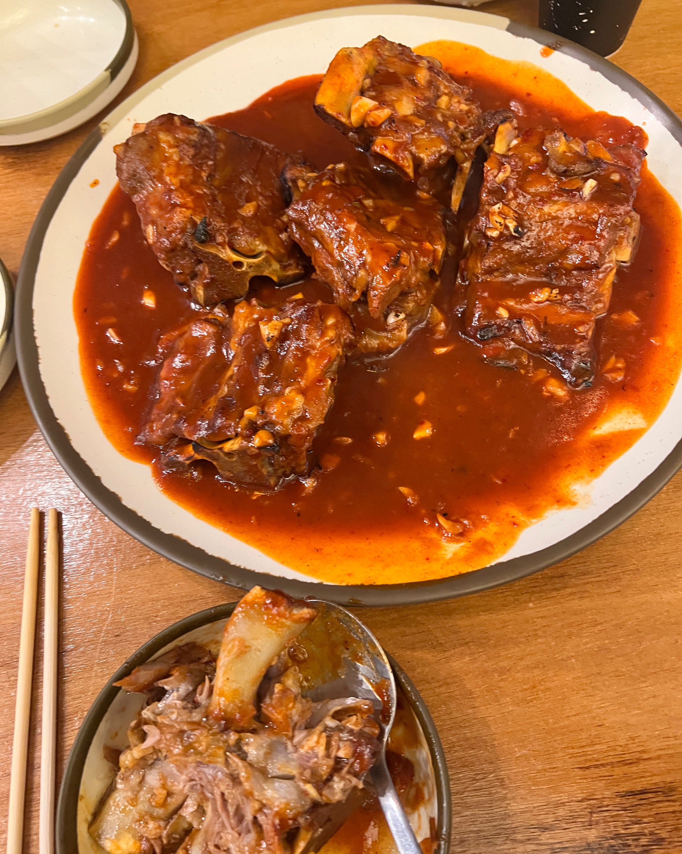 남친이랑 왔는데 너무 맛있어요!! - 대구 맛집 종로백탄뼈구이 갑오일맥