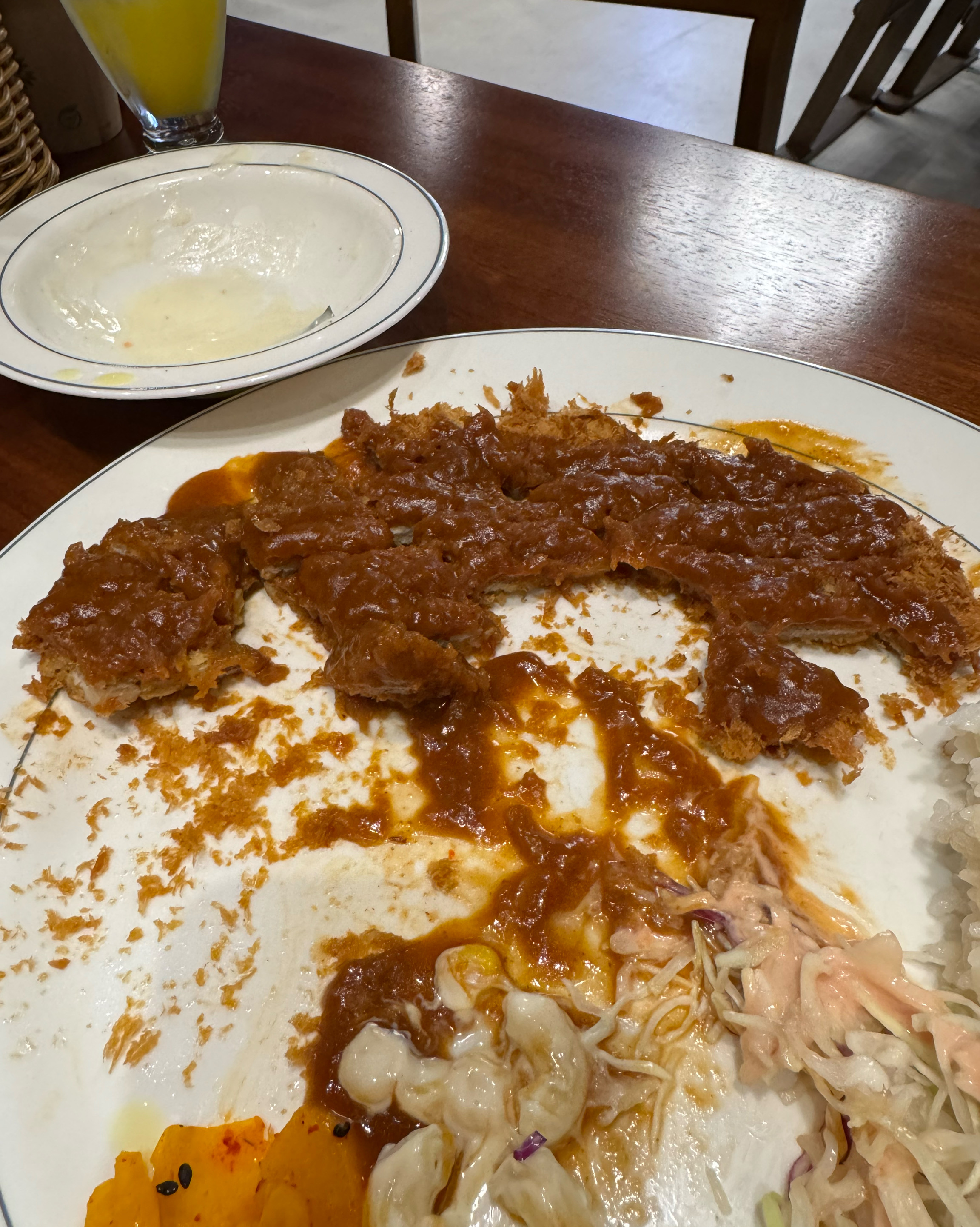 아우 맛있어서  먹다가 찍었어요 - 대전 맛집 한밭경양식 월평본점