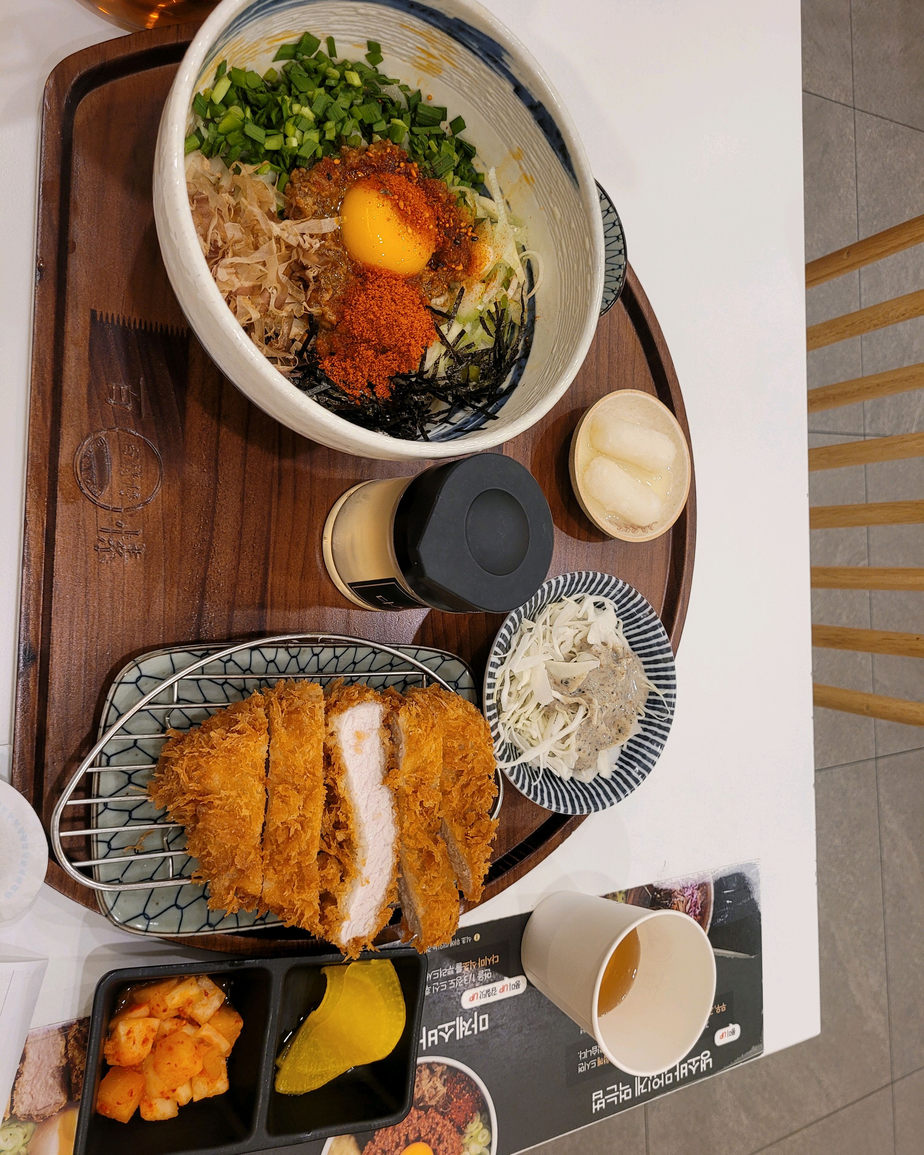 키라이 마제소바 +돈까츠 시켰습니다. - 오목교역 맛집 백소정 목동41타워점