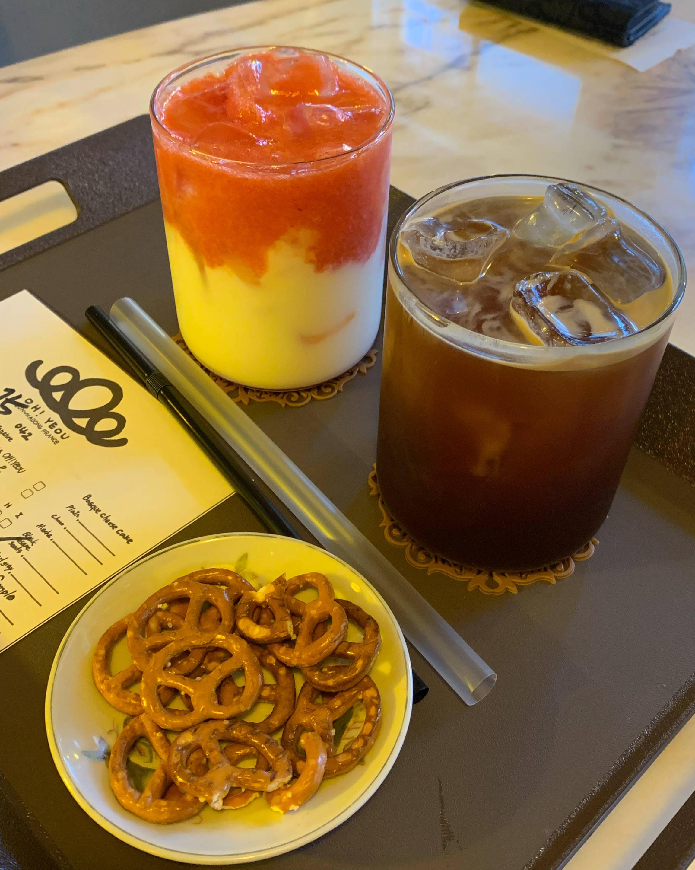 기본으로 제공되는 프레츨도 맛있습니다! - 대전 맛집 오여우