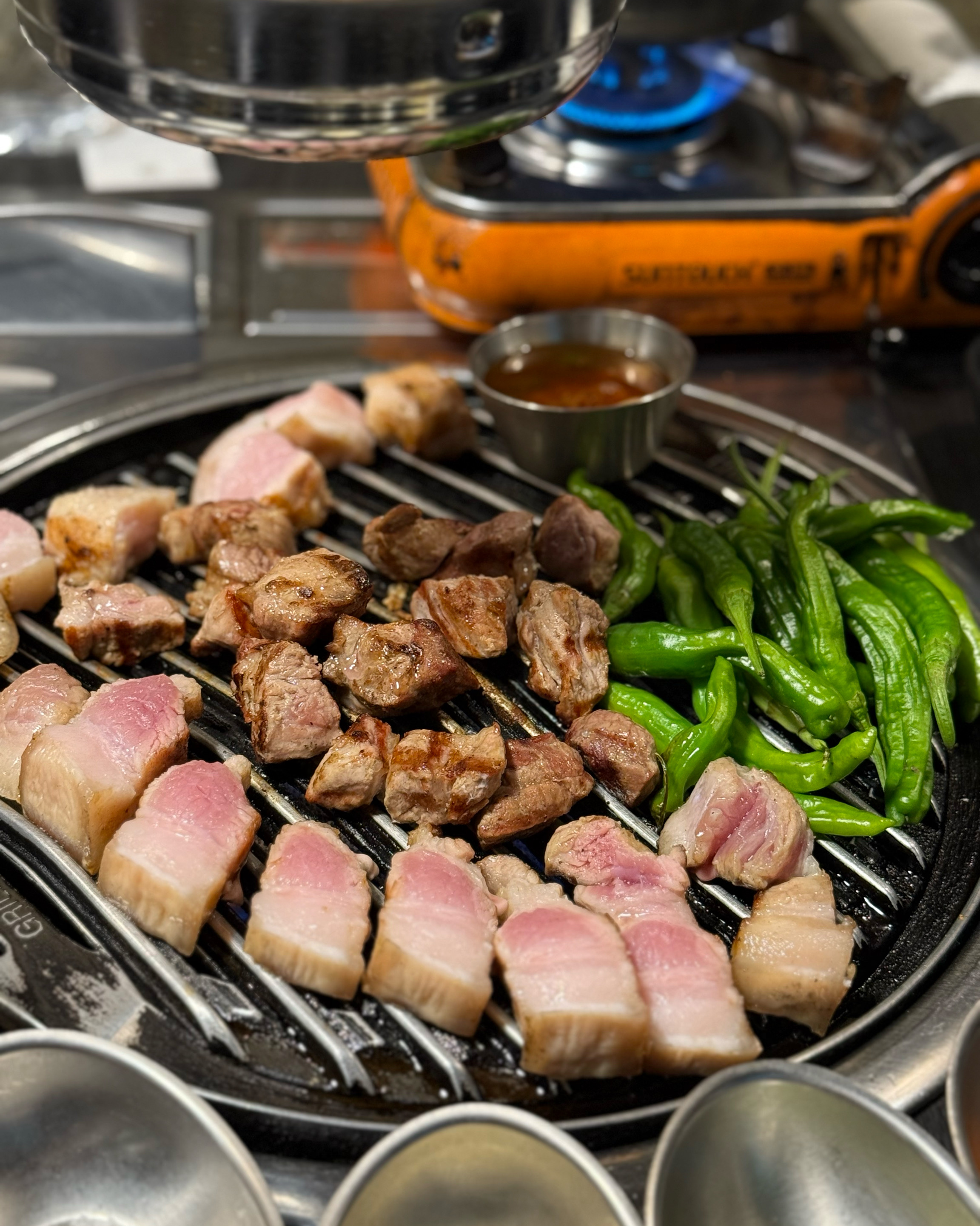 최애 둔산동 맛집.. 고기 진짜 두툼 쫄깃하고 맛있어요 - 대전 맛집 오백돈 대전본점