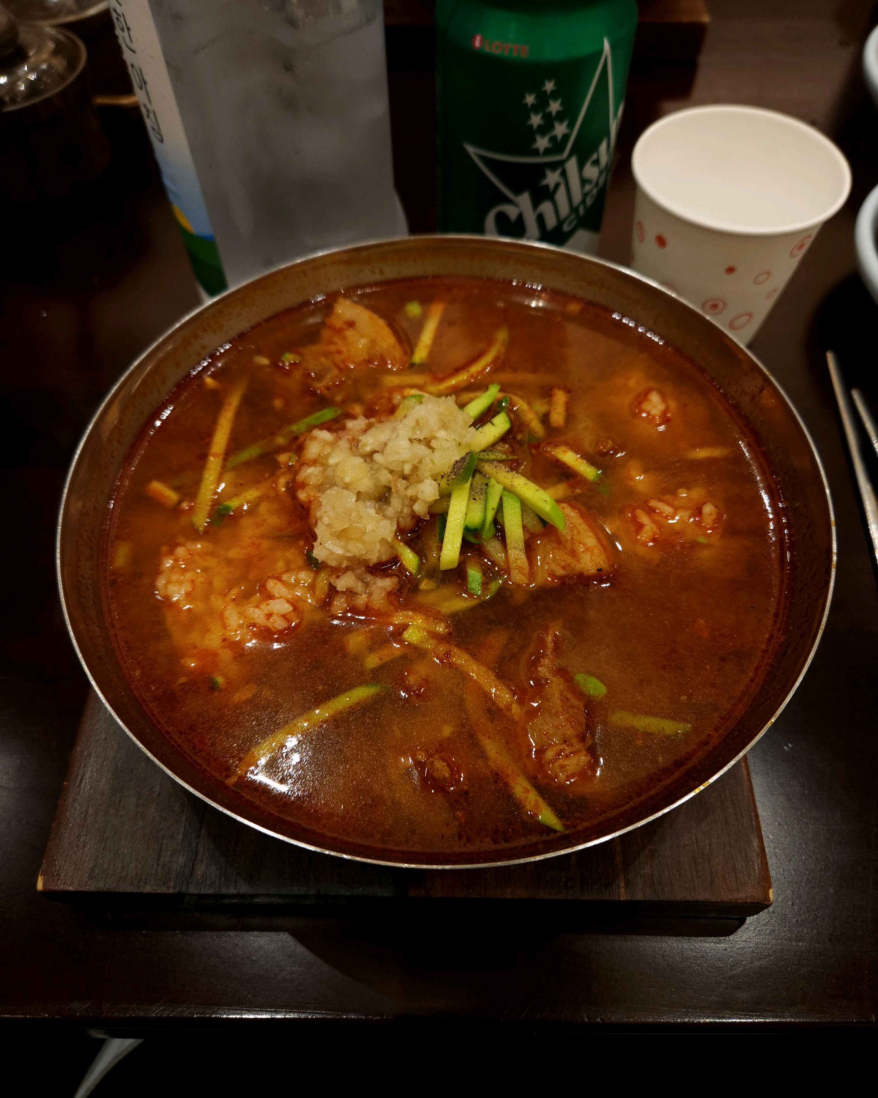 맛있게 잘 먹었습니다~~학교 근처라 새벽공부하고 아침에 먹기 좋아요 ㅎㅎ - 대구 맛집 산더미 미성돼지국밥 경대점