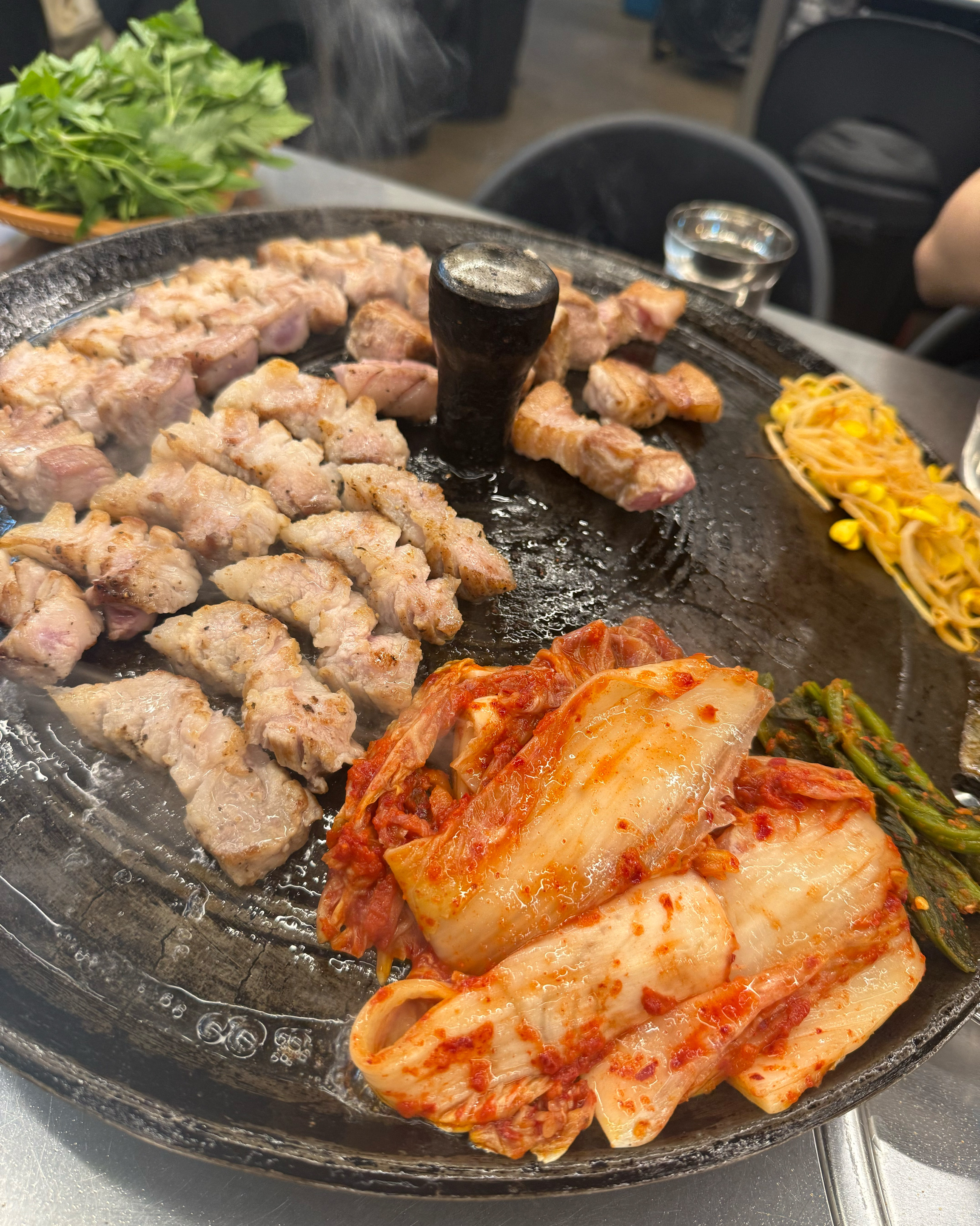 친구랑 다이어트 3달만에 첫 삼겹살 - 구월동 맛집 목구멍 인천구월점