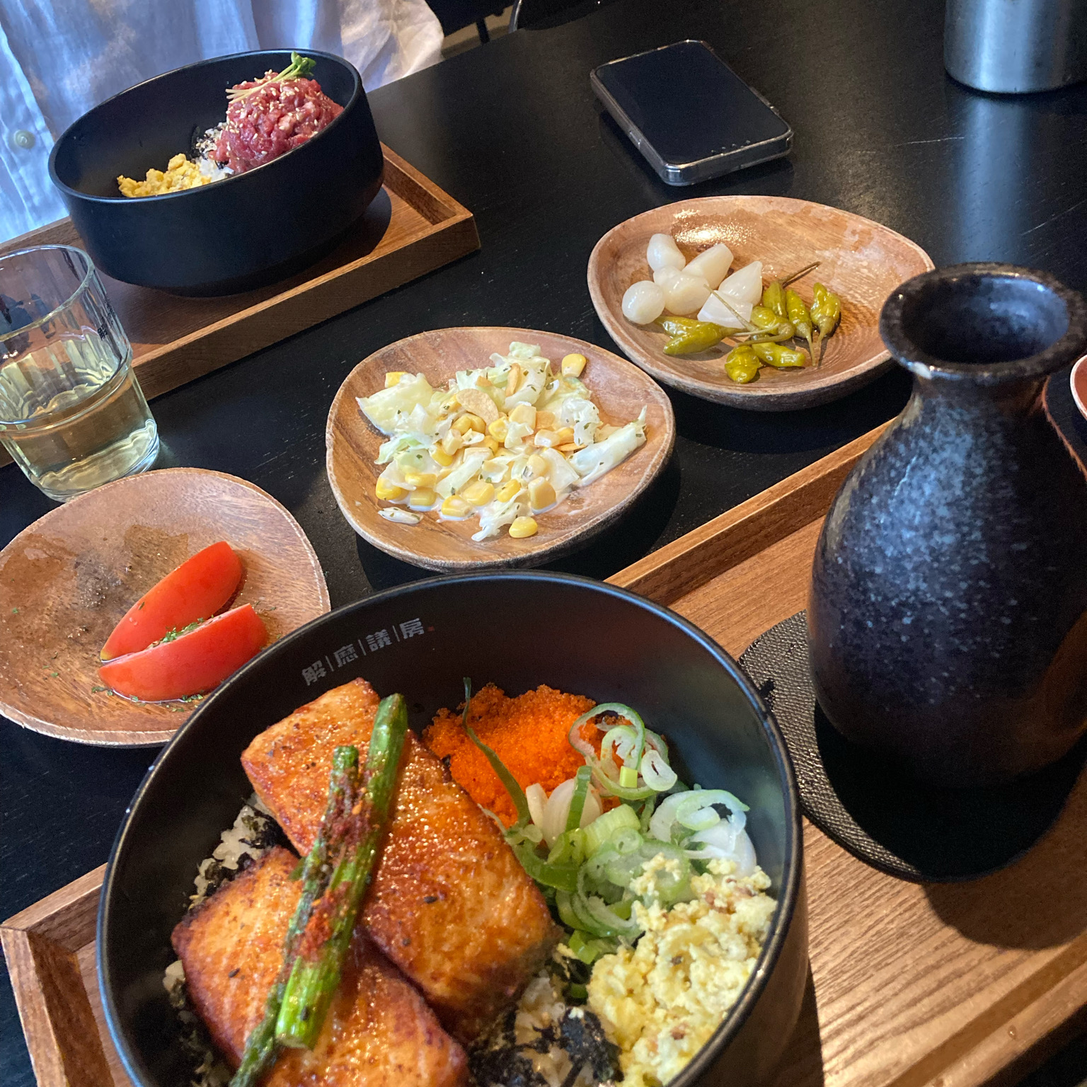연어랑 육회 오차즈케 먹었는데 맛있어요!! - 대전 맛집 해마의방